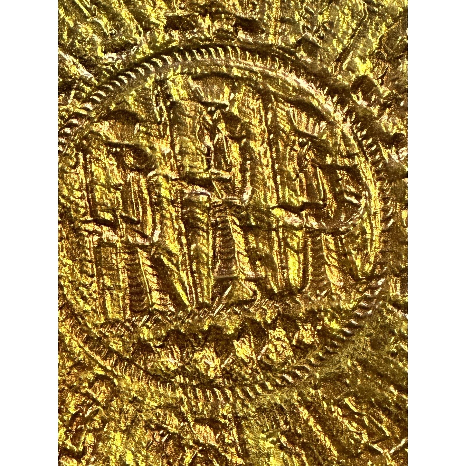Antique Syrian Islamic Art Large Artisan Brass Hand Crafted Hammered 14" Tray - Thumbnail 5