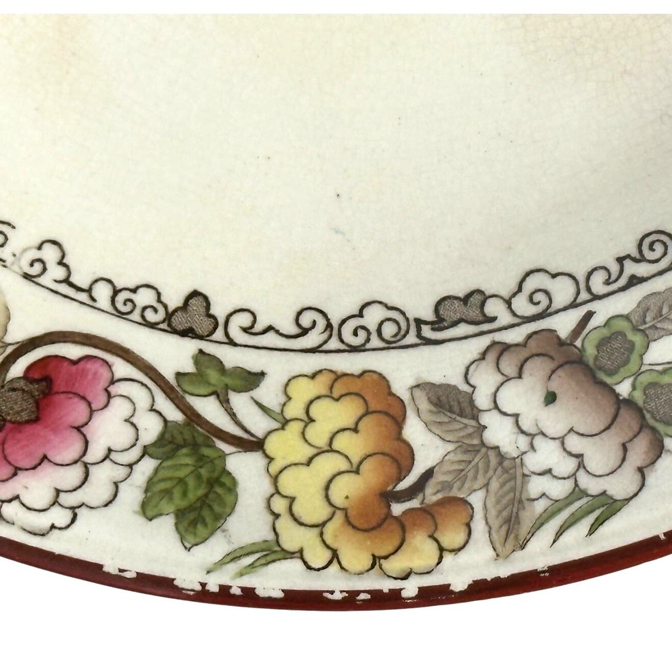 Wedgwood Antique c. 1800's-Early 1900's 'Burmah' Pedestal Cake Stand-Rare Find! - Thumbnail 6
