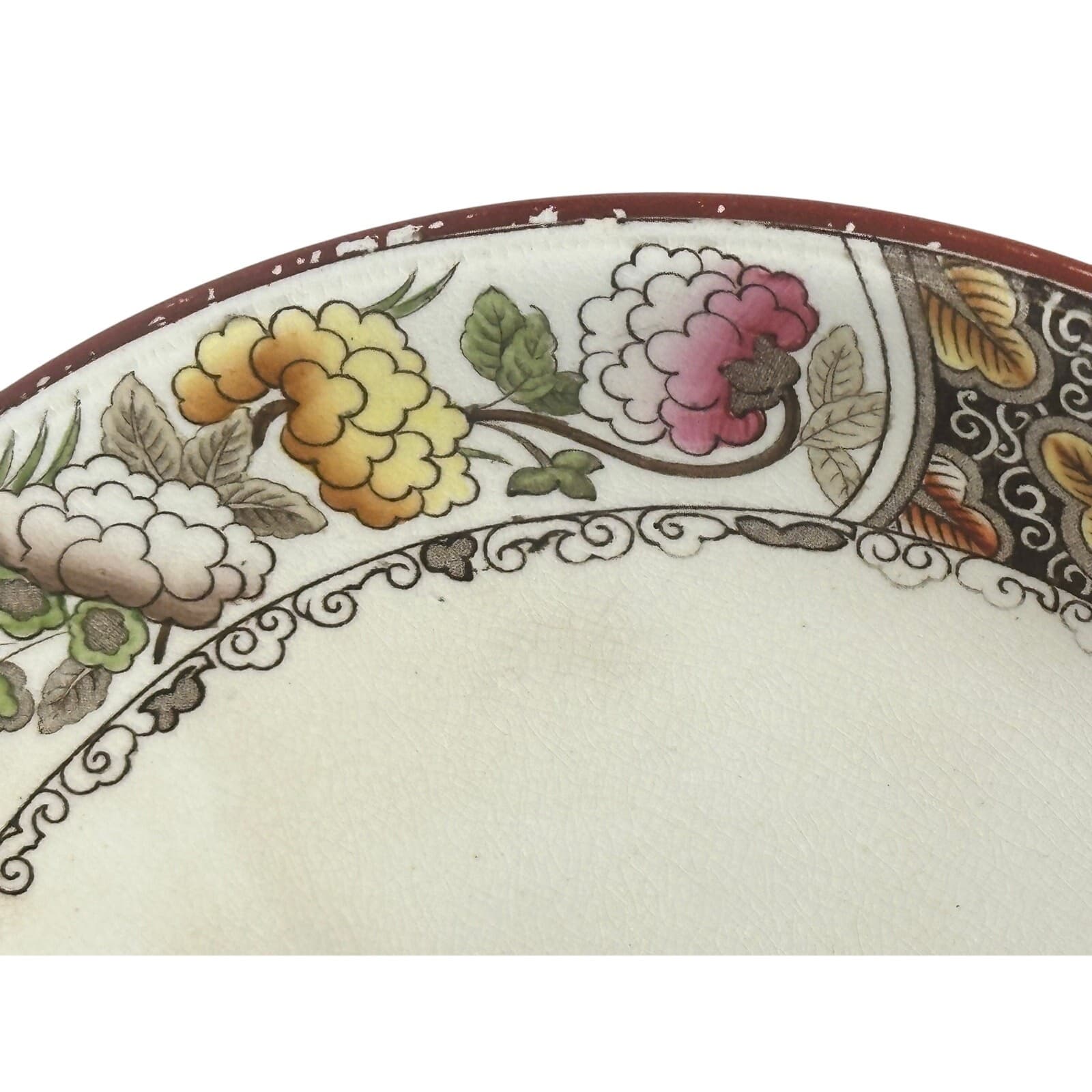 Wedgwood Antique c. 1800's-Early 1900's 'Burmah' Pedestal Cake Stand-Rare Find! - Thumbnail 12