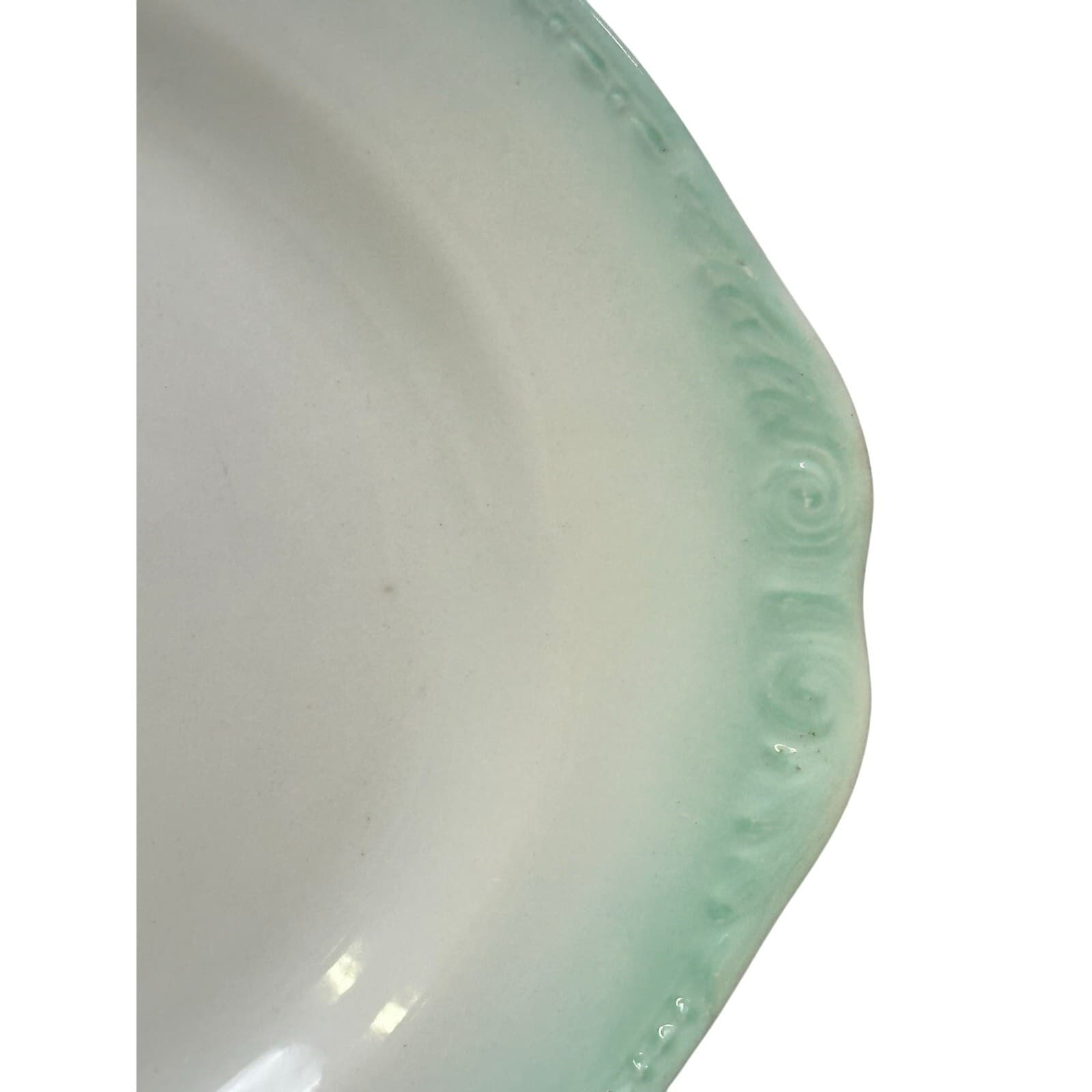Home Laughlin Vintage 1943 Eggshell 'Georgian' Large 13.5" Oval Serving Platter - Thumbnail 5