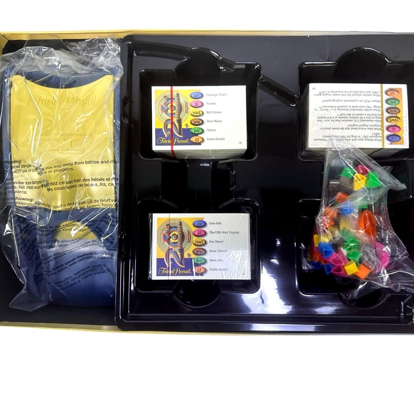 Trivial Pursuit 20th Anniversary Edition Board Game Trivia Vintage 2002 New - Thumbnail 5