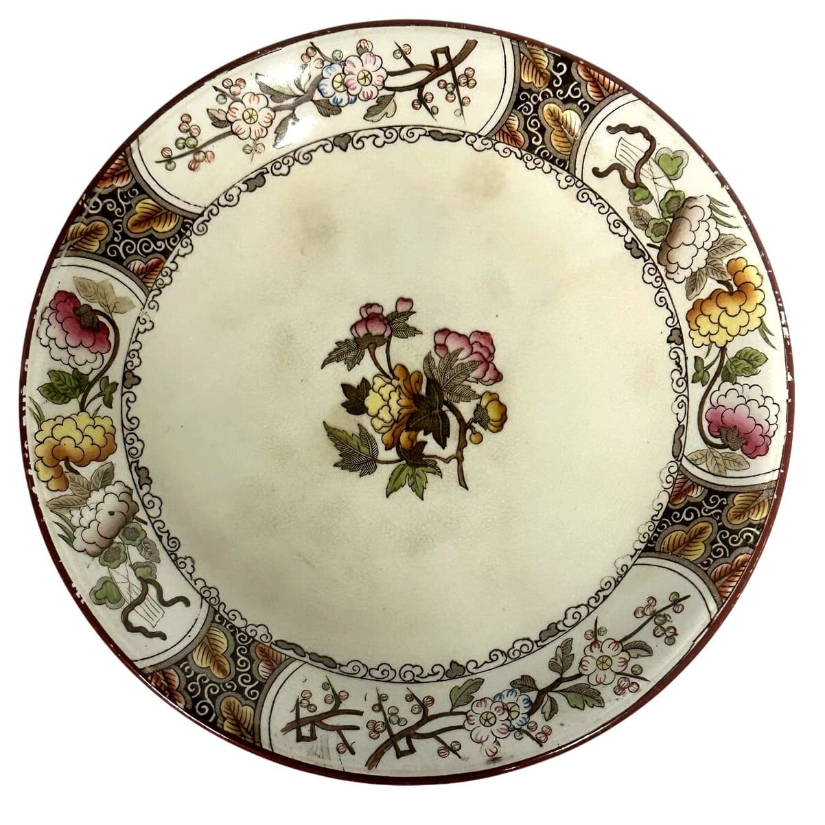 Wedgwood Antique c. 1800's-Early 1900's 'Burmah' Pedestal Cake Stand-Rare Find! - Thumbnail 2