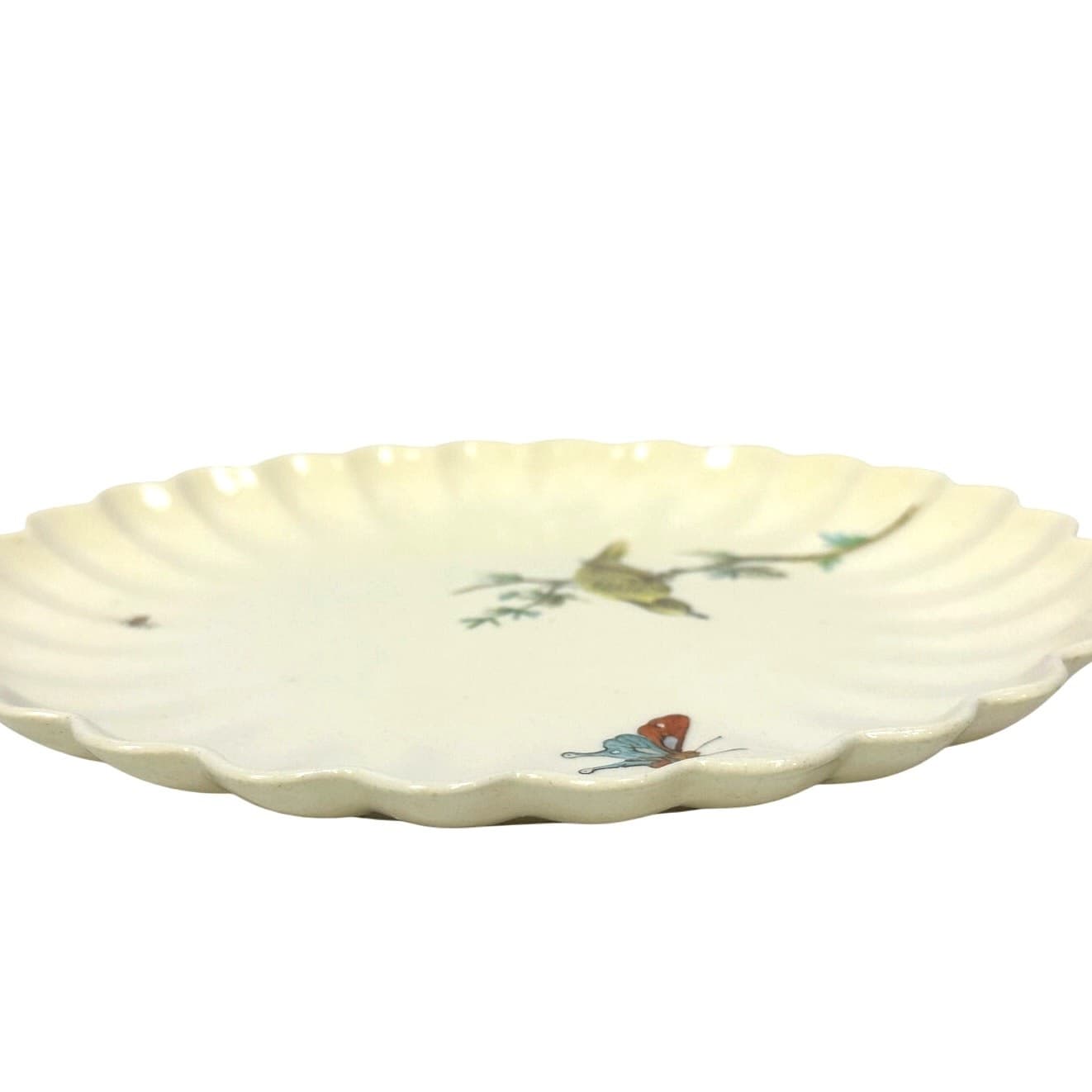 Copeland Spode Aesthetic Movement 1870-1890 Chelsea Bird Butterfly 8 3/8" Plate - Thumbnail 3