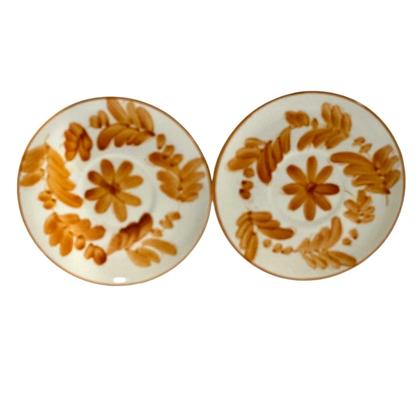 MCM Jumbo Ceramic Vintage Burnt Orange Soup/Latte Set of Mugs (5) Saucers (4) - Thumbnail 5