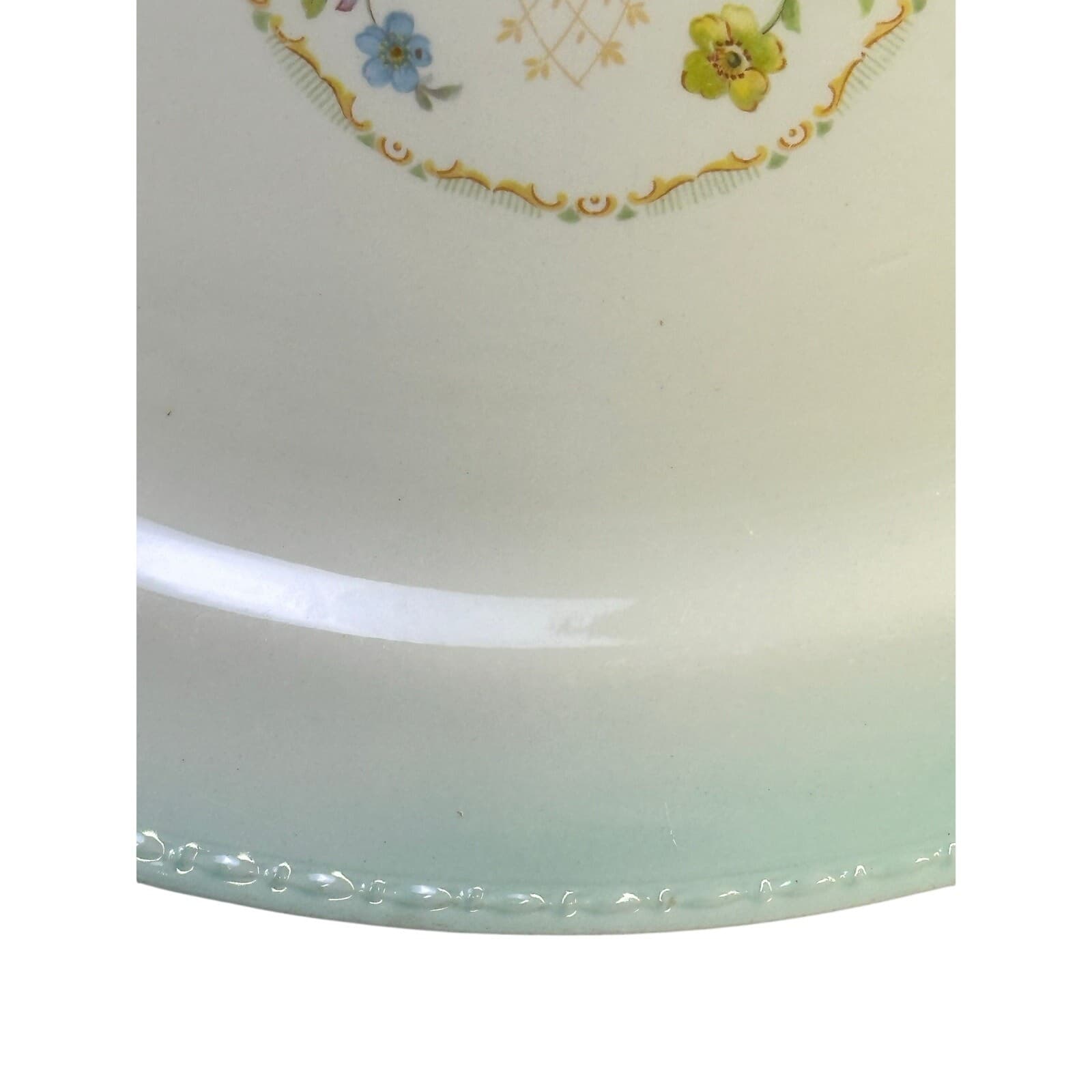 Home Laughlin Vintage 1943 Eggshell 'Georgian' Large 13.5" Oval Serving Platter - Thumbnail 6