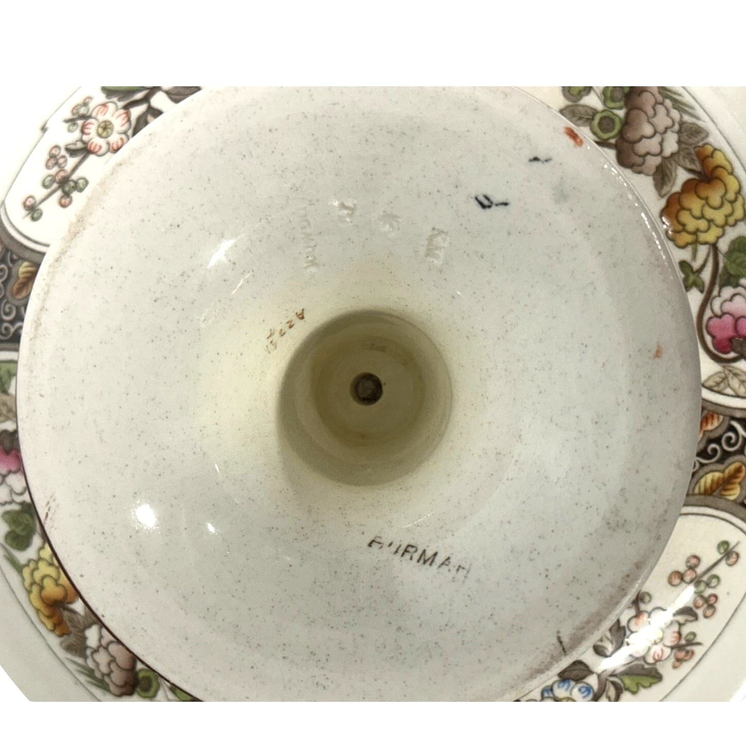 Wedgwood Antique c. 1800's-Early 1900's 'Burmah' Pedestal Cake Stand-Rare Find! - Thumbnail 11