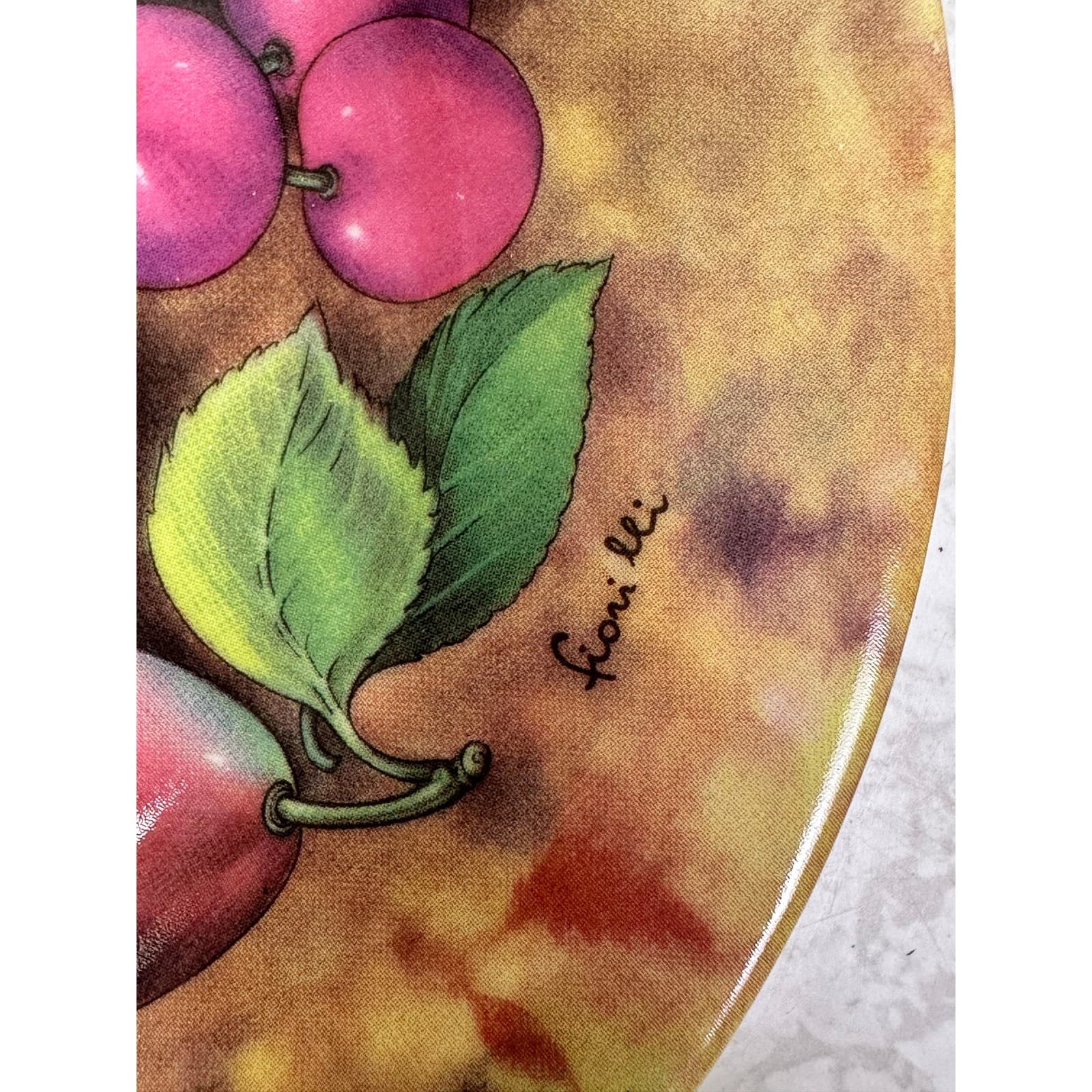 St. Limoges Retired Fiorilli Fruit Still Life 7.5" Salad/Dessert Plates-Set of 2 - Thumbnail 4