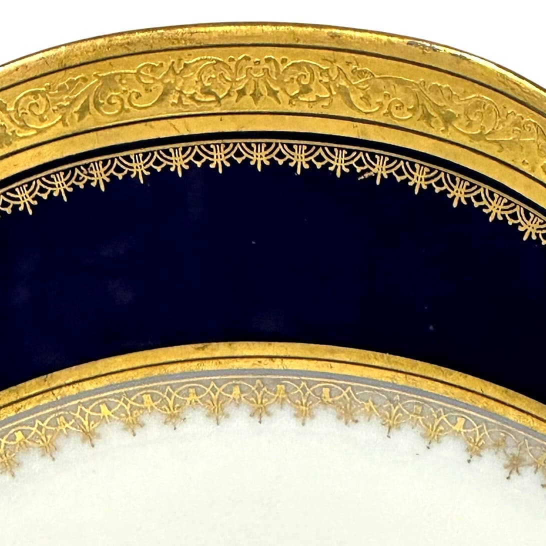 Sèvres Porcelain Château des Tuileries 1848 Heraldic Armorial Cabinet Plate - Thumbnail 5