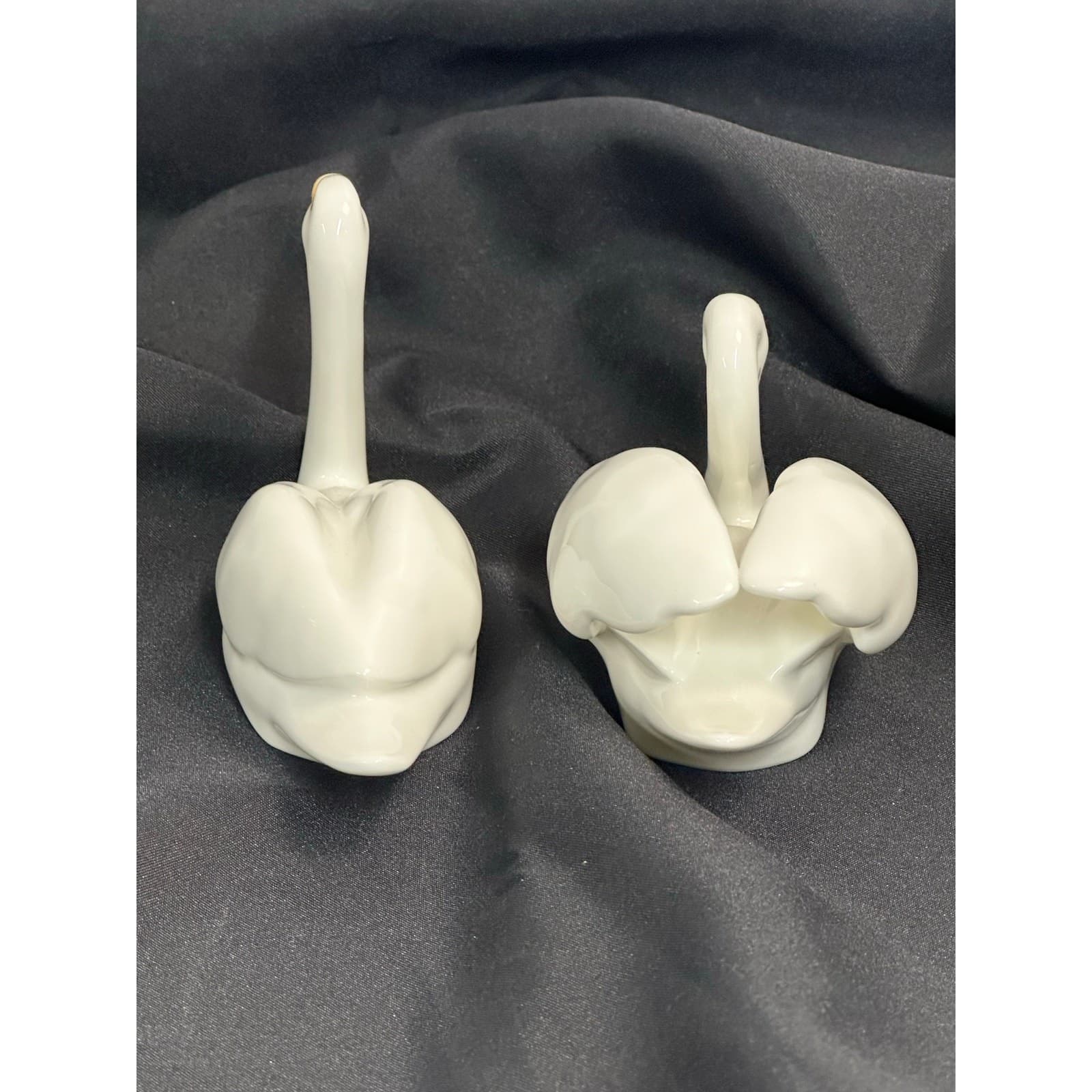Noritake Studio Collection Bone China Pair of Swan Figurines-Exquisite - Thumbnail 3