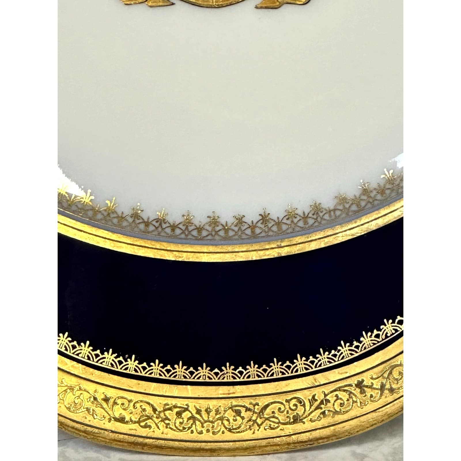 Sèvres Porcelain Château des Tuileries 1848 Heraldic Armorial Cabinet Plate - Thumbnail 8
