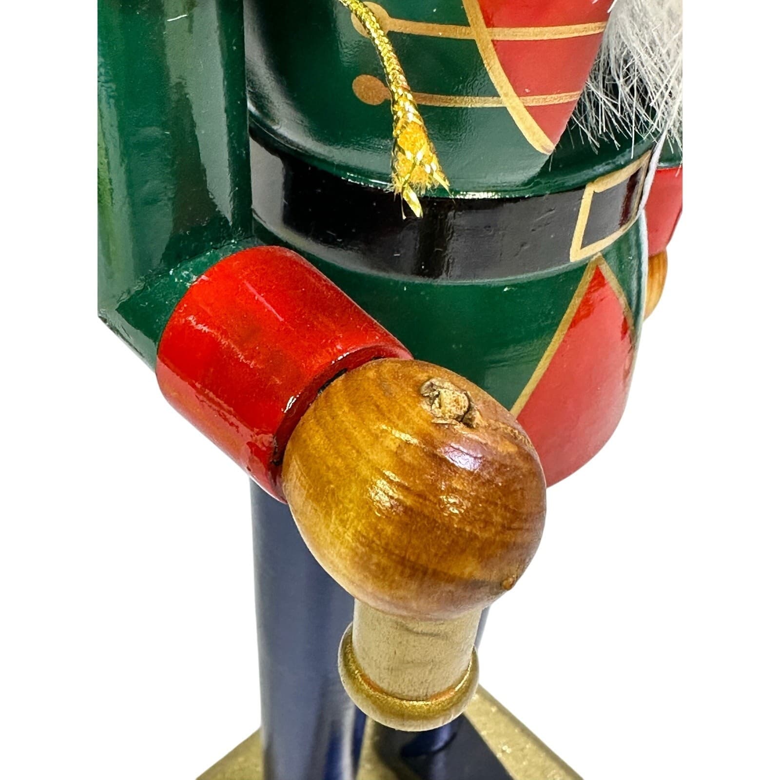 Festive Holiday 10"-15" Vibrant and Colorful Wooden Soldier Nutcrackers-Set of 4 - Thumbnail 6
