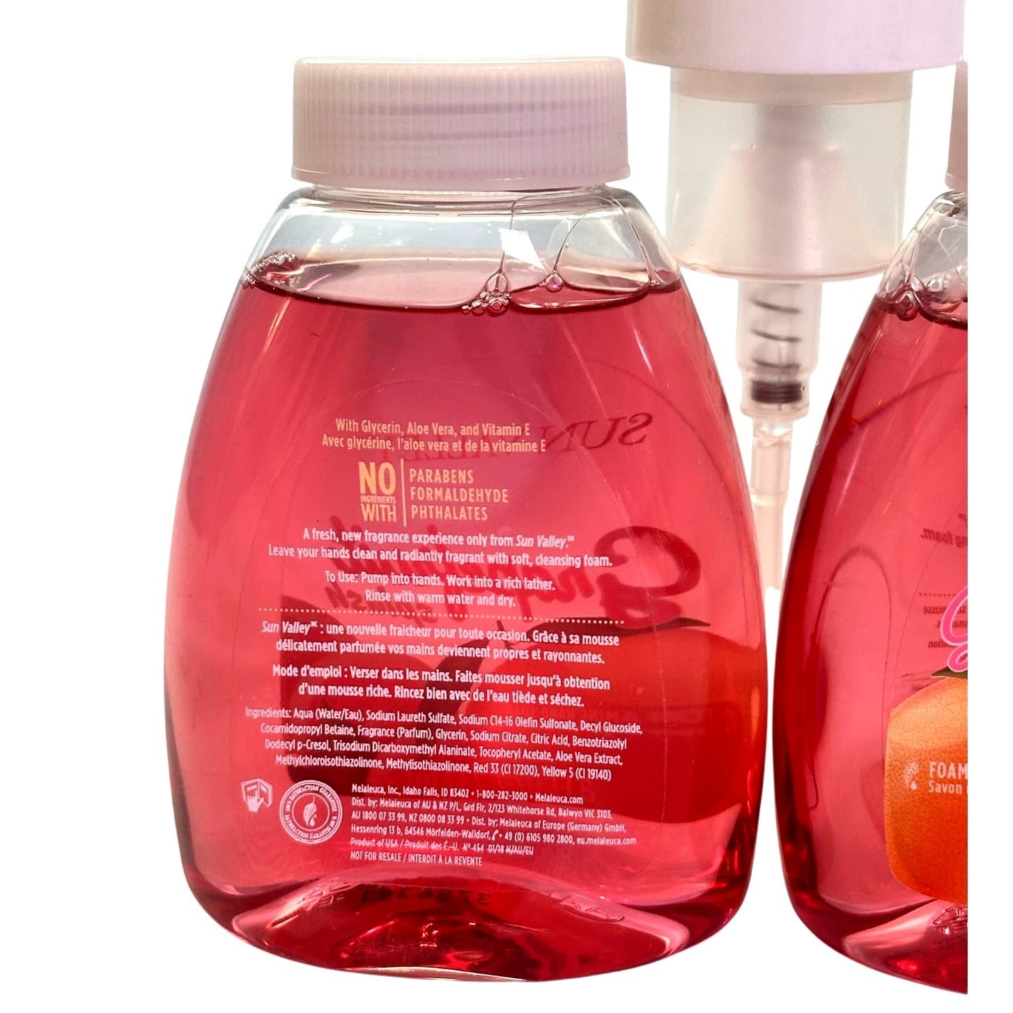 Melaleuca Sun Valley Grapefruit Splash Foaming 8oz Hand Soap 2 Pack w/1 Pump-New - Thumbnail 3
