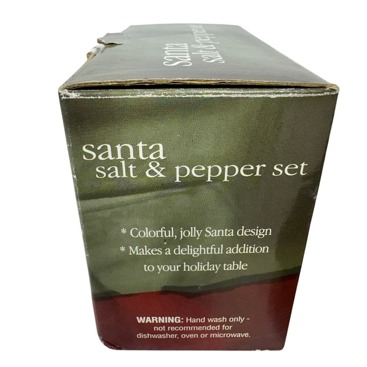 Santa with Gifts and Christmas Tree 3.75" Vintage Salt and Pepper Shakers - Thumbnail 8