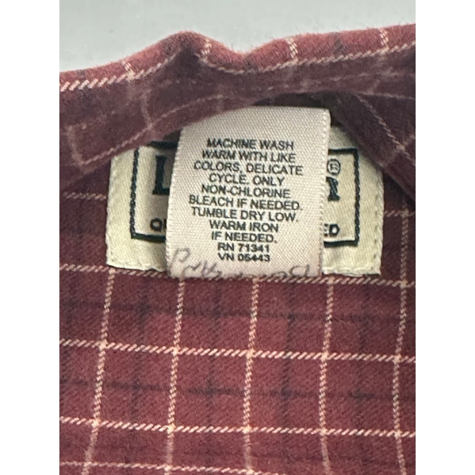 L L Bean Men's Large Wrinkle Free Kennebunk Sport LS Button-Down Traditional Fit - Thumbnail 9