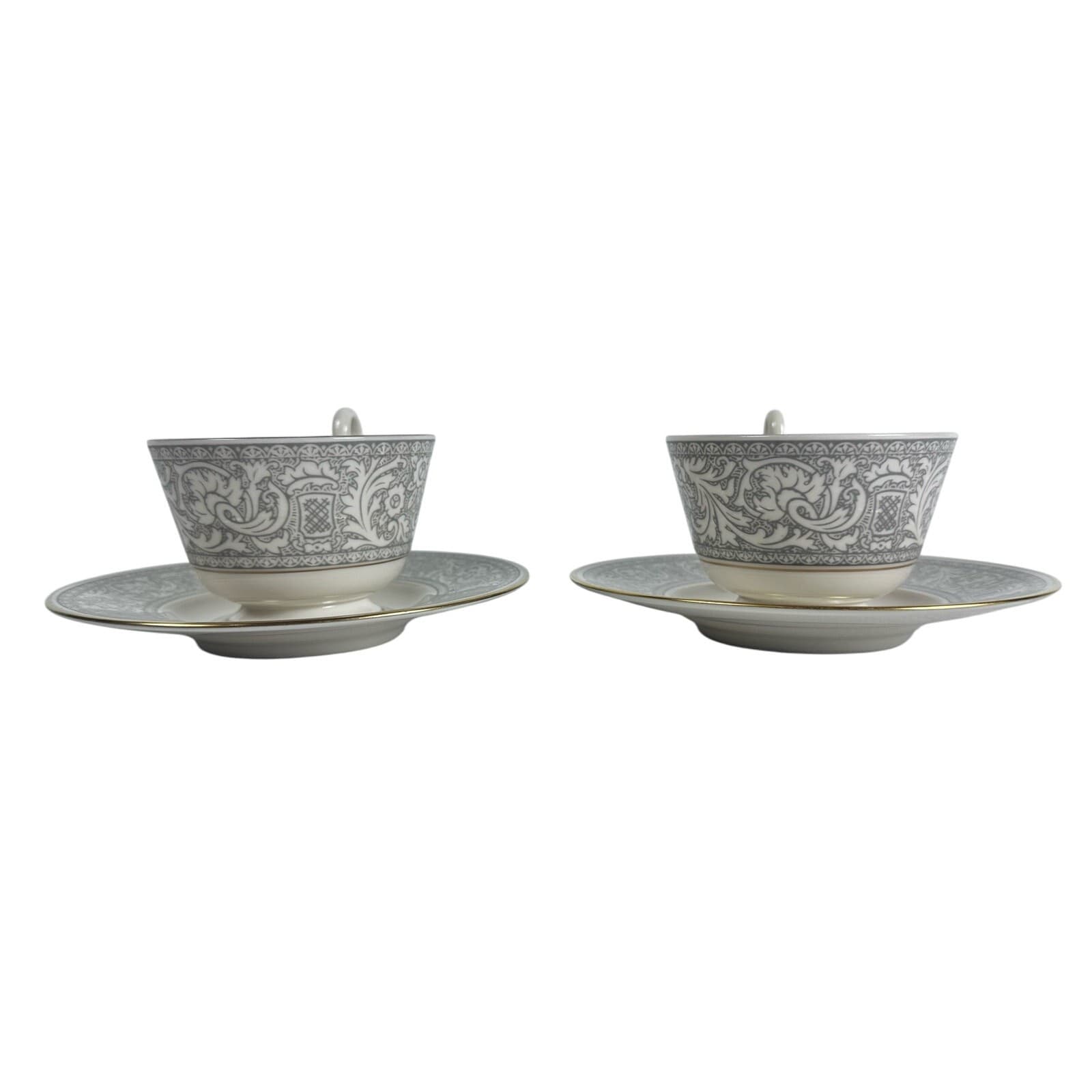 Franciscan Grey Renaissance Cup/Saucer Masterpiece & Gladding McBean-Set of 2 - Thumbnail 11