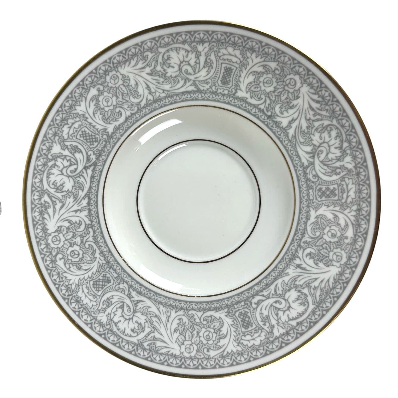 Franciscan Grey Renaissance Cup/Saucer Masterpiece & Gladding McBean-Set of 2 - Thumbnail 2