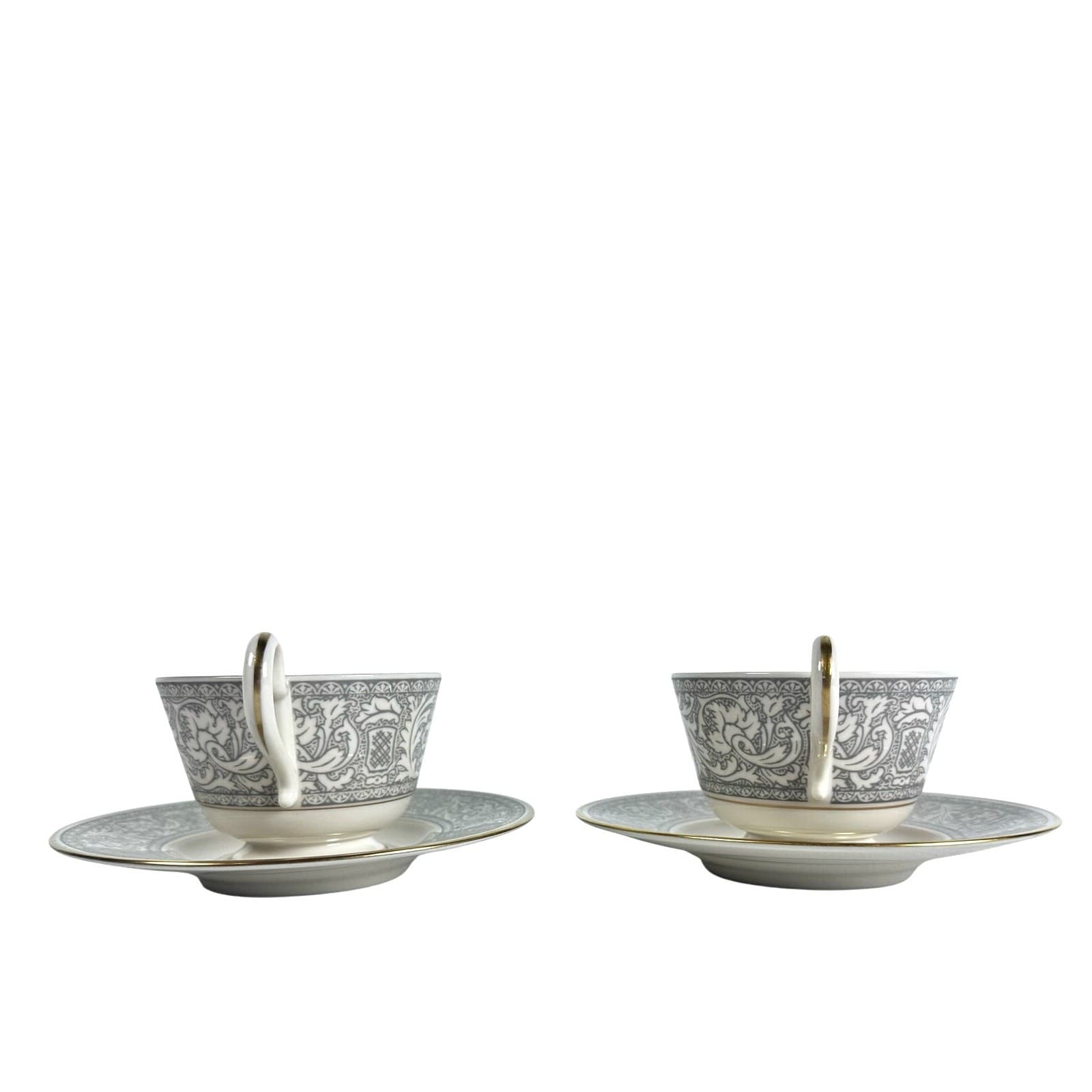 Franciscan Grey Renaissance Cup/Saucer Masterpiece & Gladding McBean-Set of 2 - Thumbnail 7