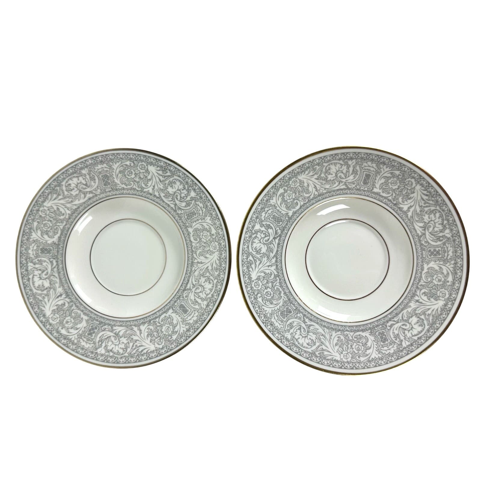 Franciscan Grey Renaissance Cup/Saucer Masterpiece & Gladding McBean-Set of 2 - Thumbnail 4