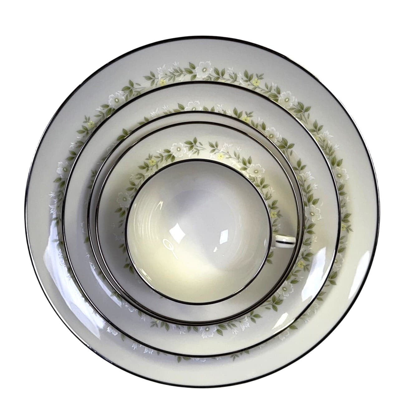 Noritake 'Cornelia' Ivory China Retired 1968-76-115 Piece Set-Service For 12 - Thumbnail 3