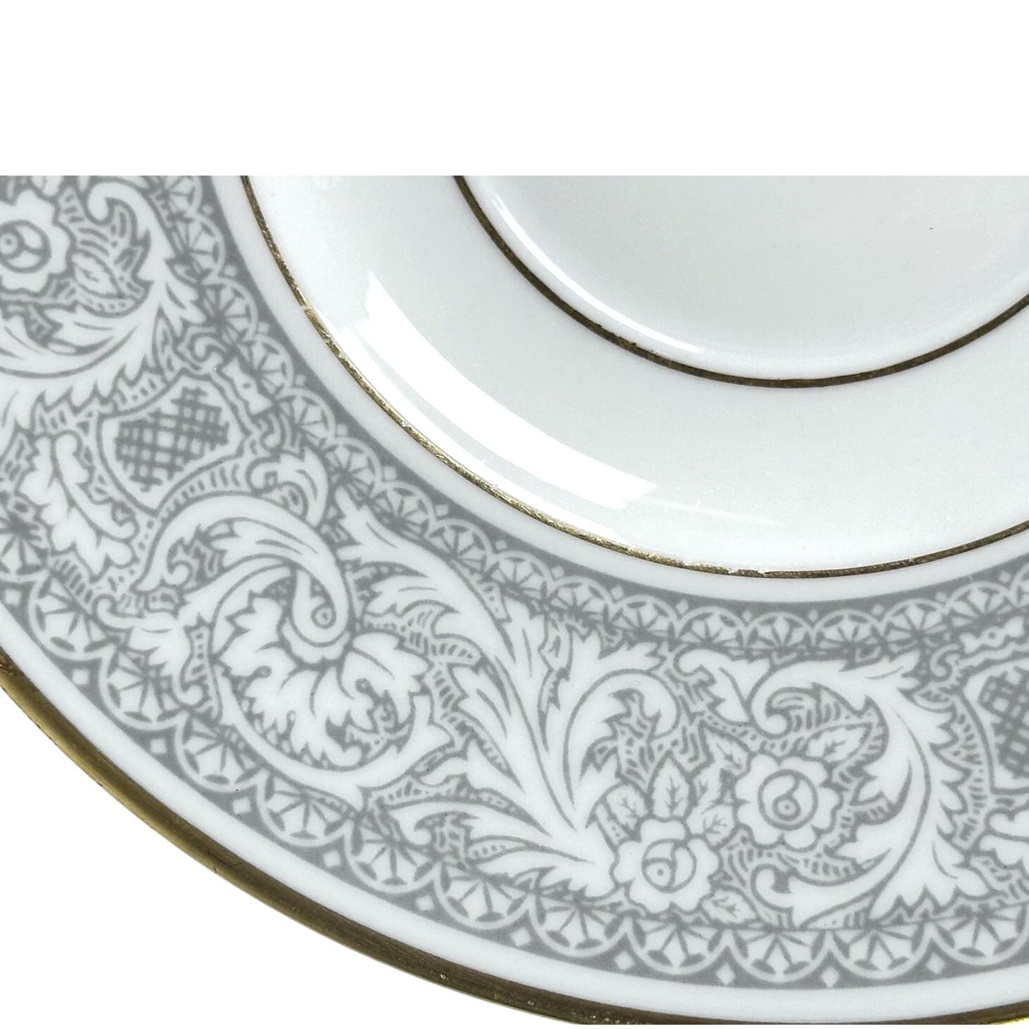 Franciscan Grey Renaissance Cup/Saucer Masterpiece & Gladding McBean-Set of 2 - Thumbnail 6