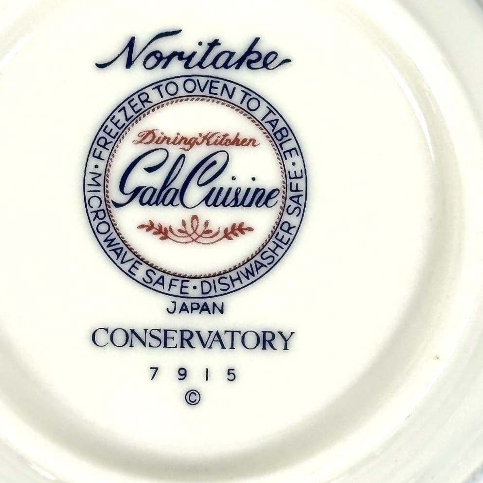 Noritake Conservatory Gala Cuisine 7915 Japan Tea Coffee Cup and Saucer Set! - Thumbnail 9