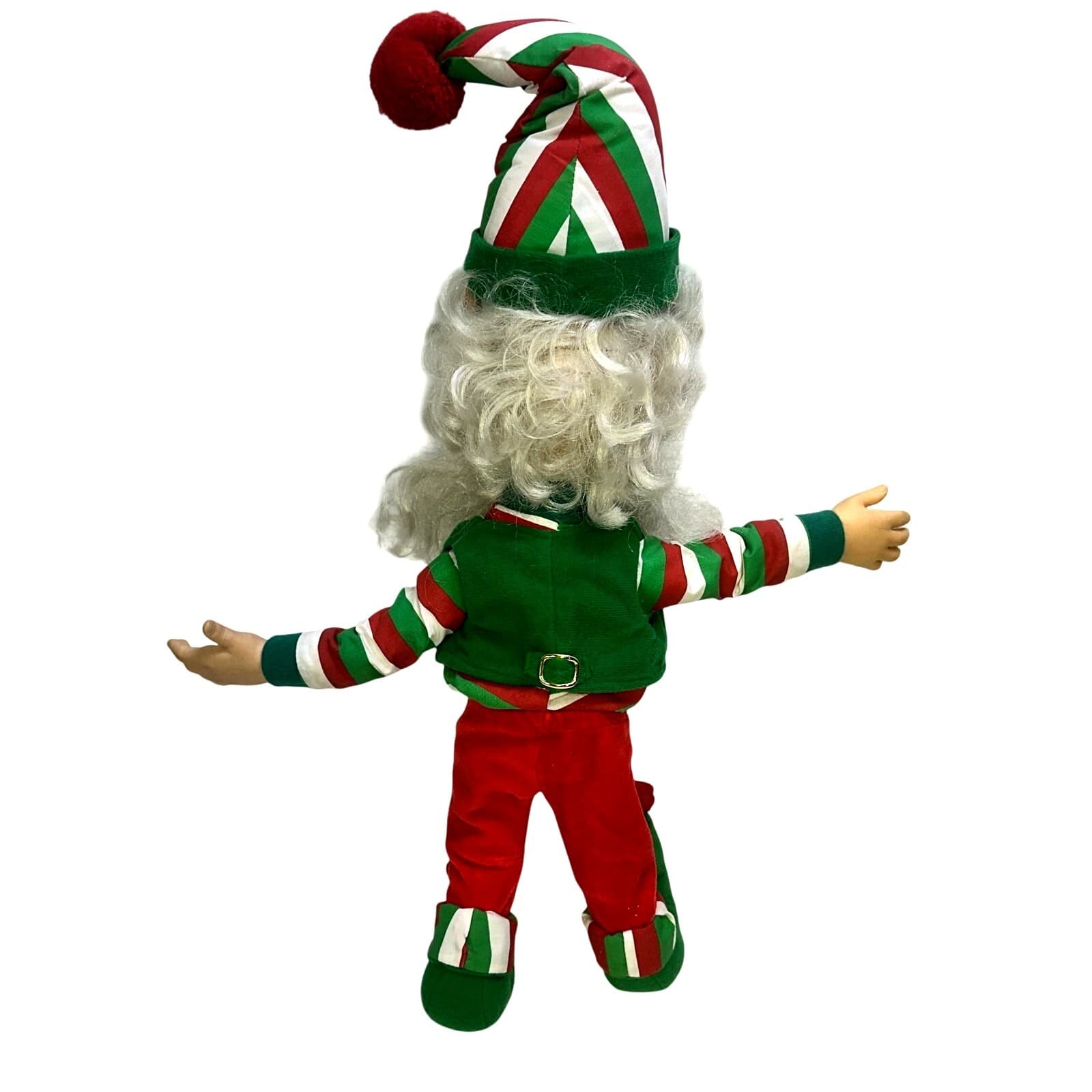 North Pole Village Vintage 1994 Enesco Sandi Zimnicki Poseable 20" Elf Dolls-3 - Thumbnail 6