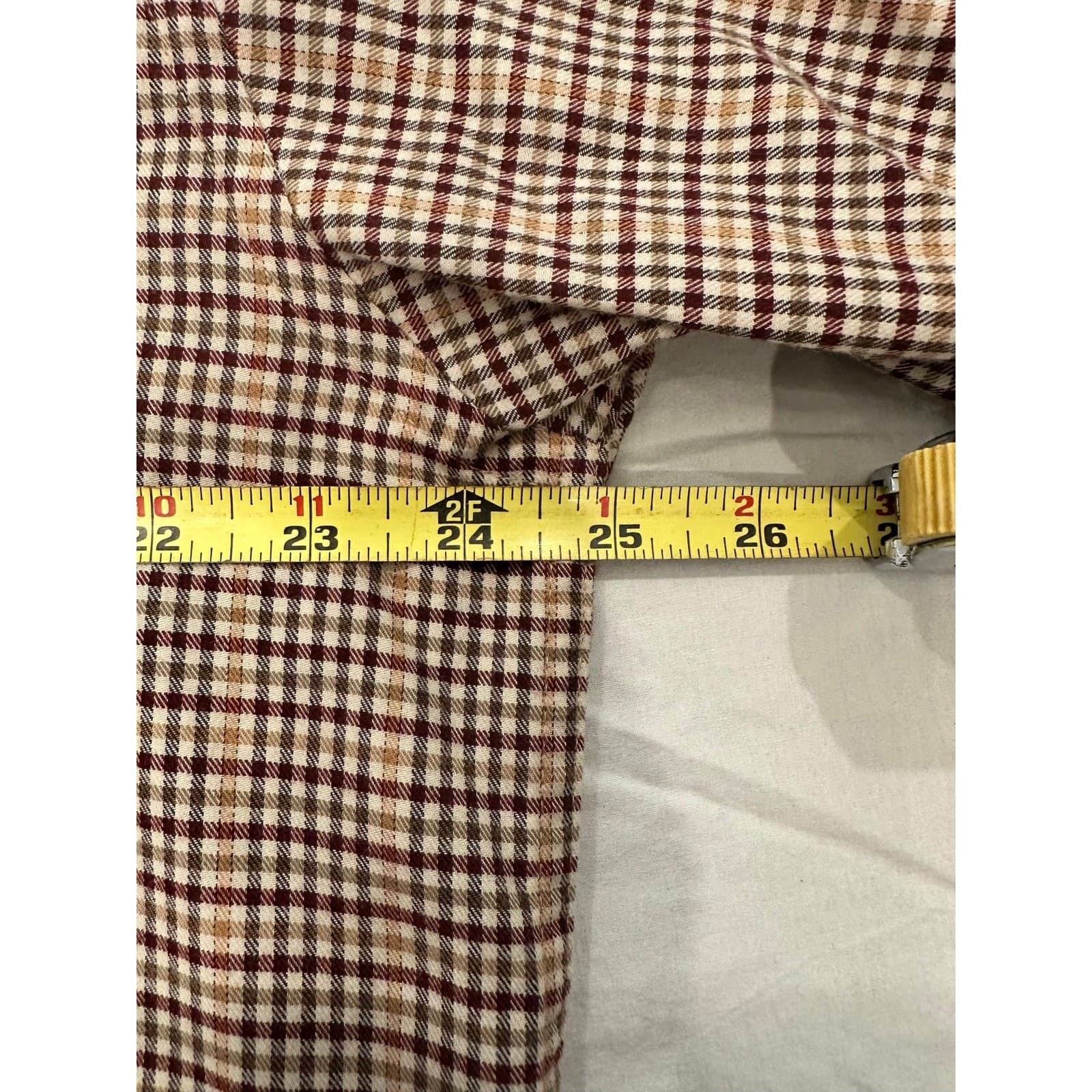 L L Bean Men's Large Wrinkle Free Kennebunk Sport LS Button-Down Traditional Fit - Thumbnail 6