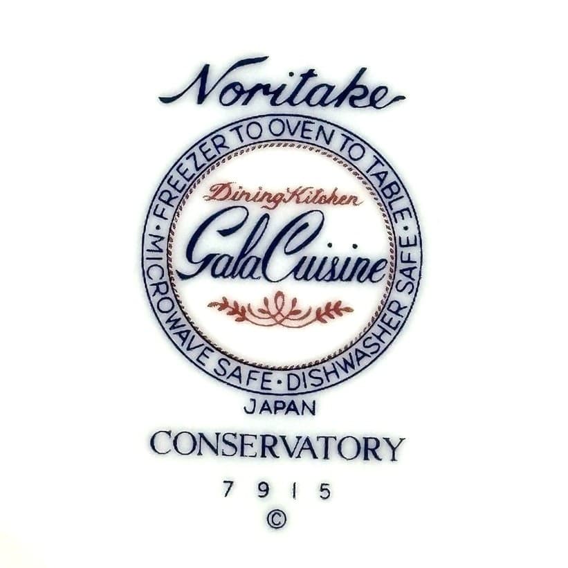Noritake Conservatory Gala Cuisine 7915 Japan Tea Coffee Cup and Saucer Set! - Thumbnail 8