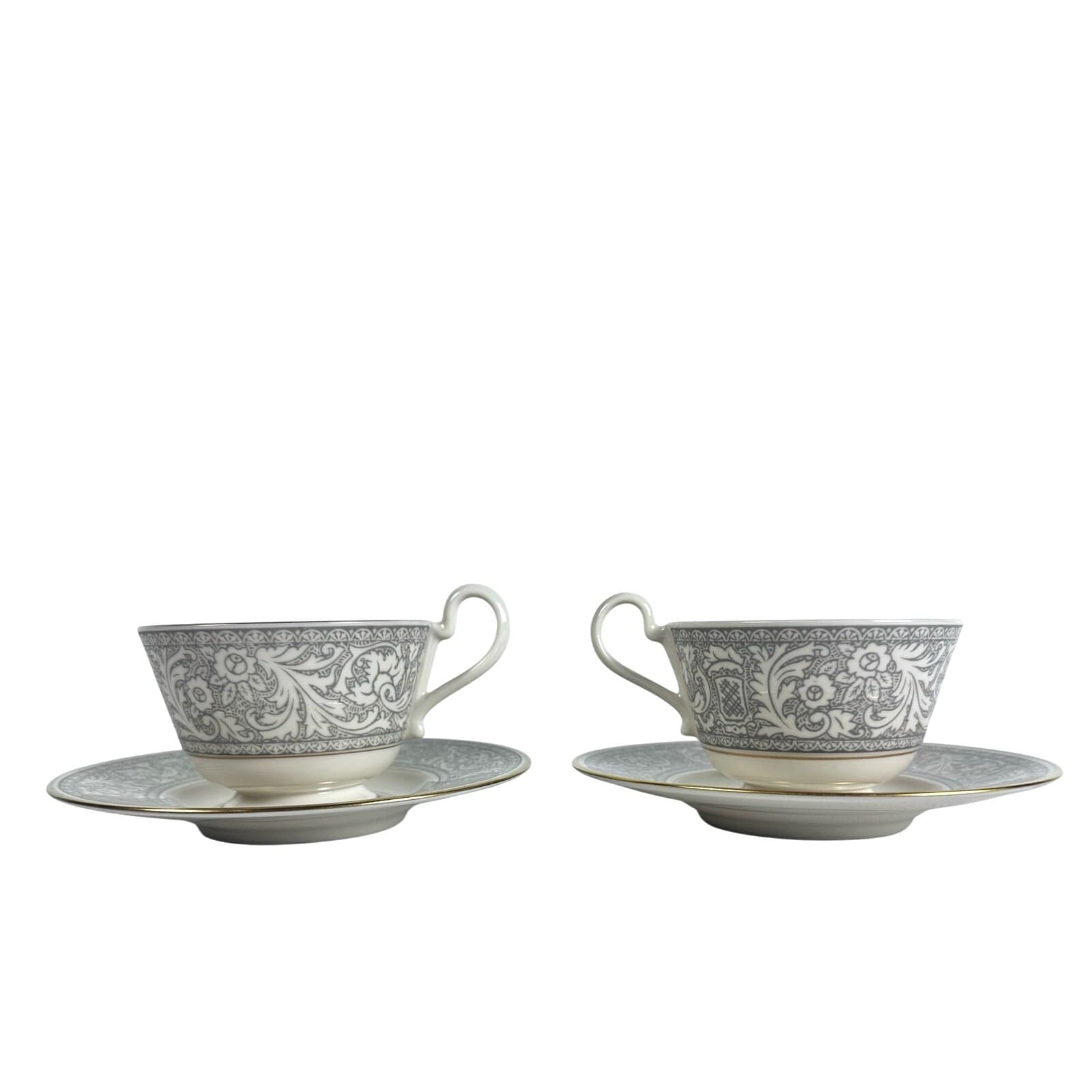 Franciscan Grey Renaissance Cup/Saucer Masterpiece & Gladding McBean-Set of 2 - Thumbnail 9