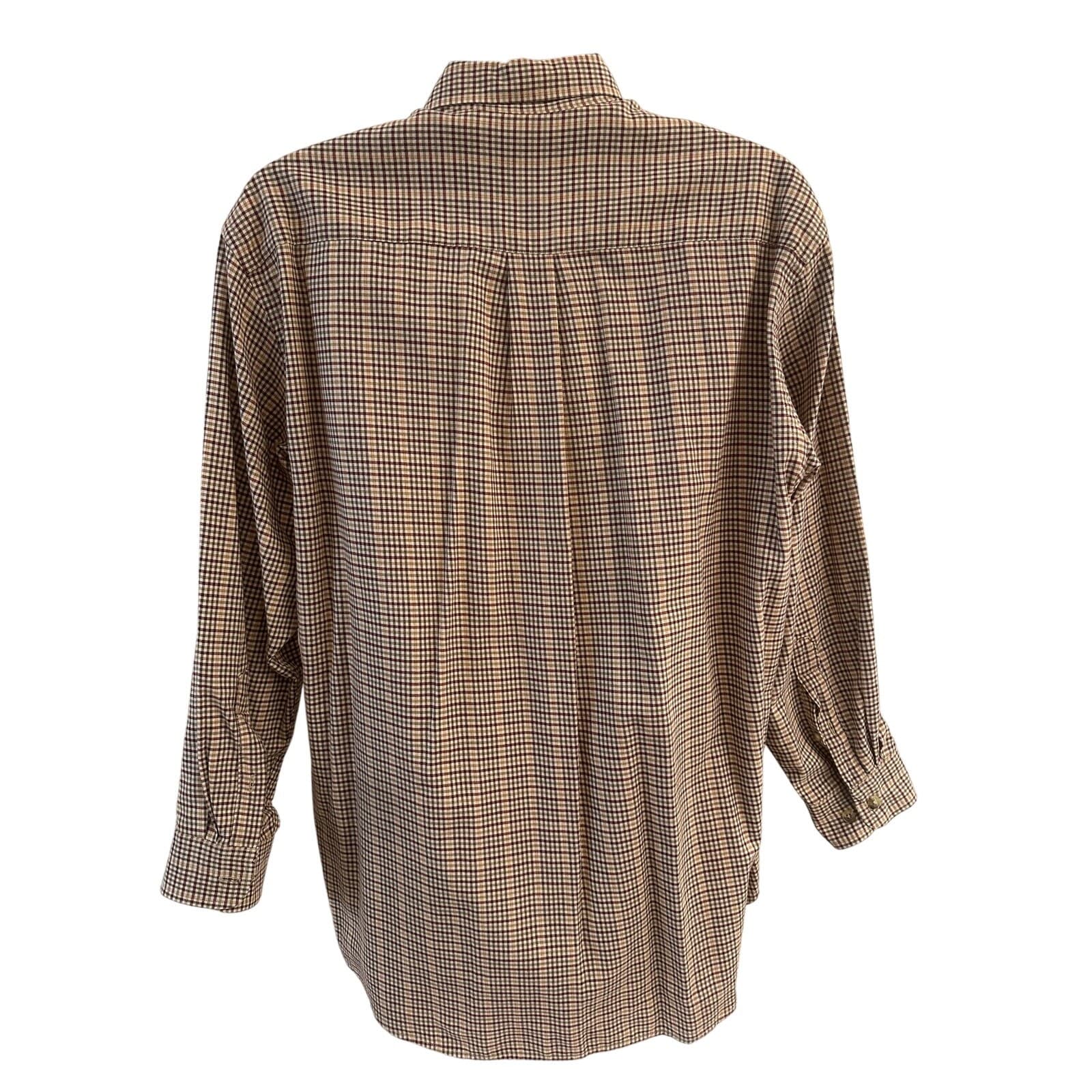 L L Bean Men's Large Wrinkle Free Kennebunk Sport LS Button-Down Traditional Fit - Thumbnail 5