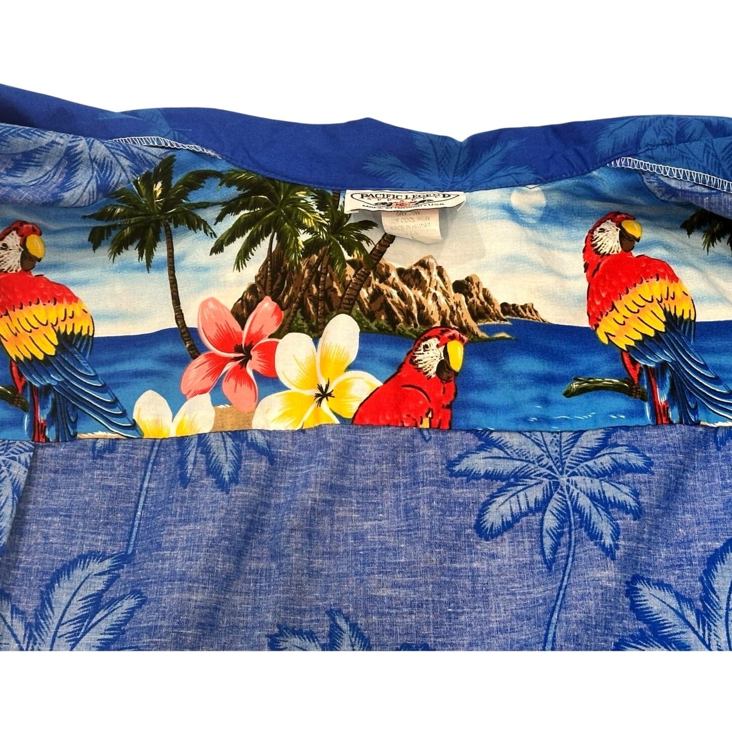 Pacific Legend Men’s Hawaiian Parrot Shirt Size Large-Excellent - Thumbnail 8