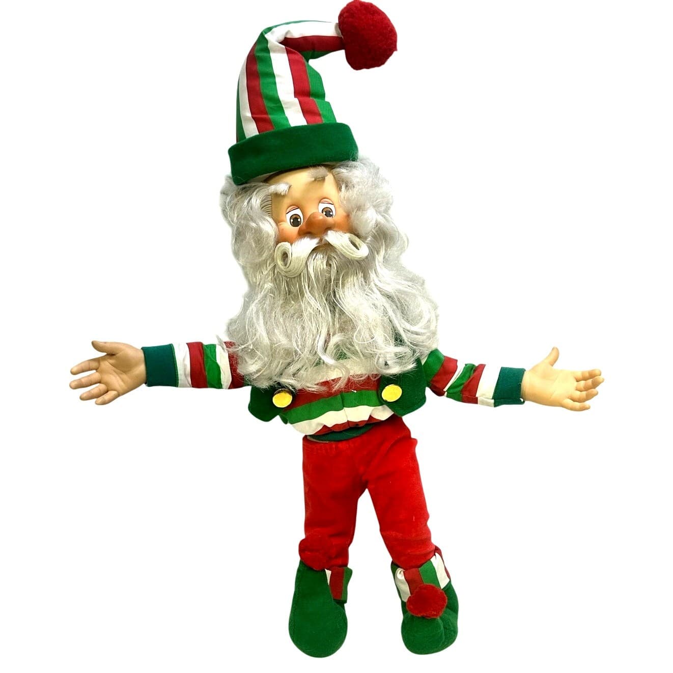 North Pole Village Vintage 1994 Enesco Sandi Zimnicki Poseable 20" Elf Dolls-3 - Thumbnail 4