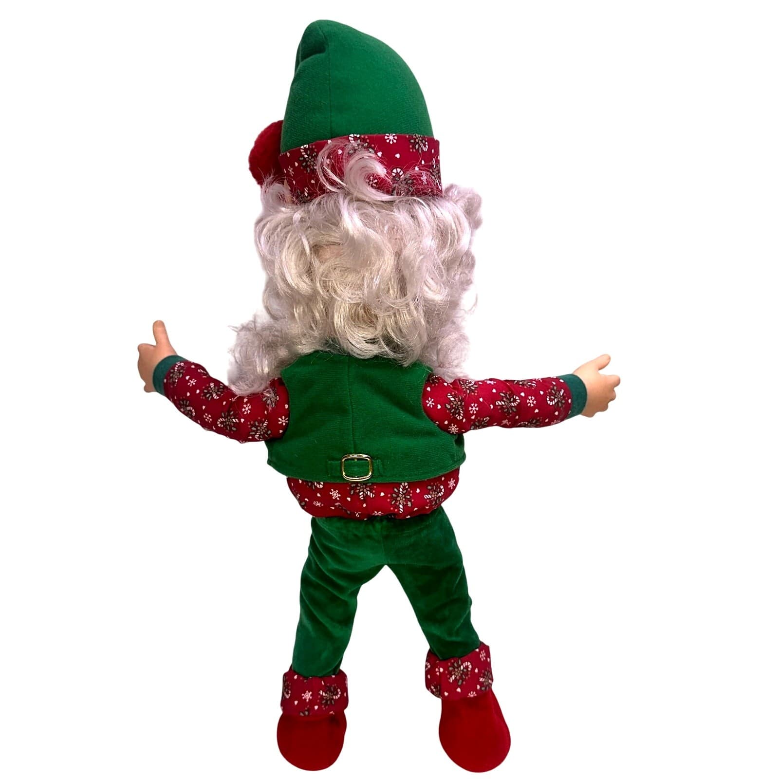 North Pole Village Vintage 1994 Enesco Sandi Zimnicki Poseable 20" Elf Dolls-3 - Thumbnail 7