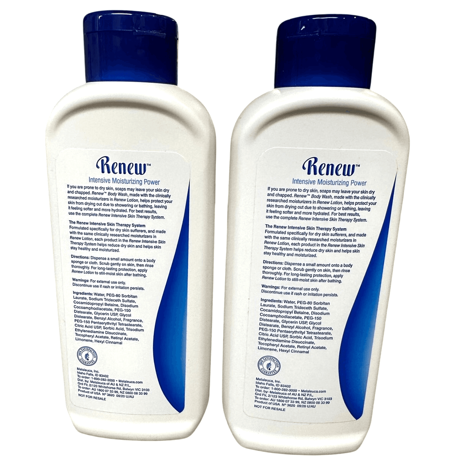 Melaleuca 12 oz Renew Intensive Skin Therapy Moisturizing Body Wash-2 Pack - Thumbnail 2