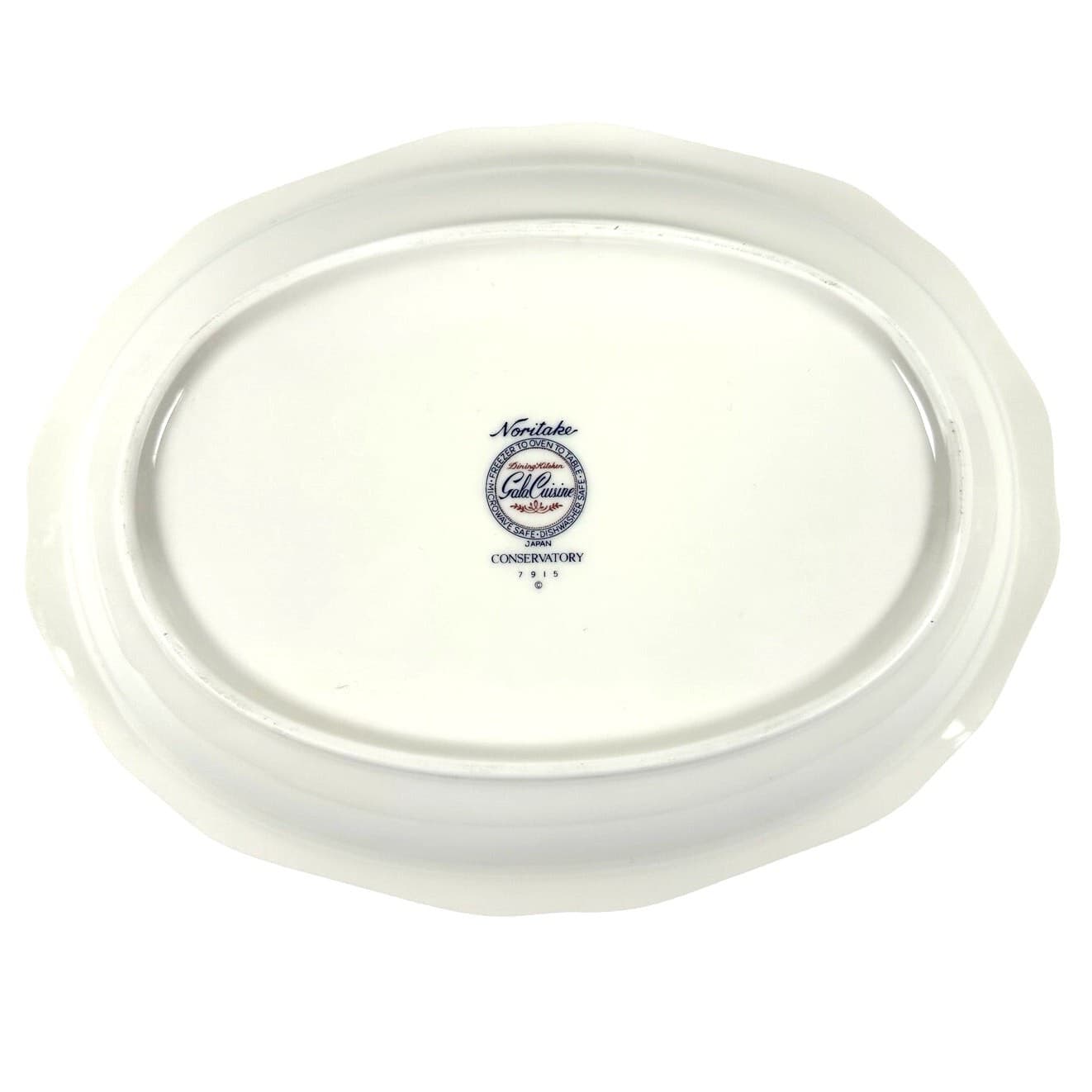 Noritake Conservatory Gala Cuisine 7915 Japan Oval Serving Bowl-Excellent! - Thumbnail 5
