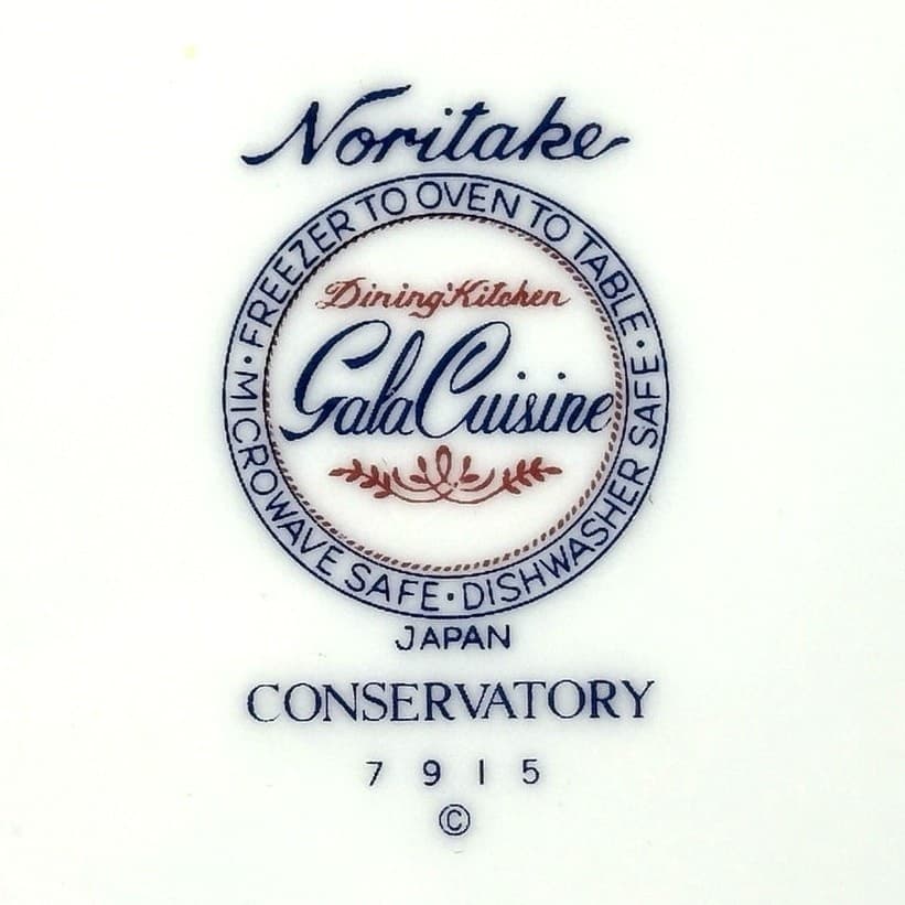 Noritake Conservatory Gala Cuisine 7915 Japan Oval Serving Bowl-Excellent! - Thumbnail 6