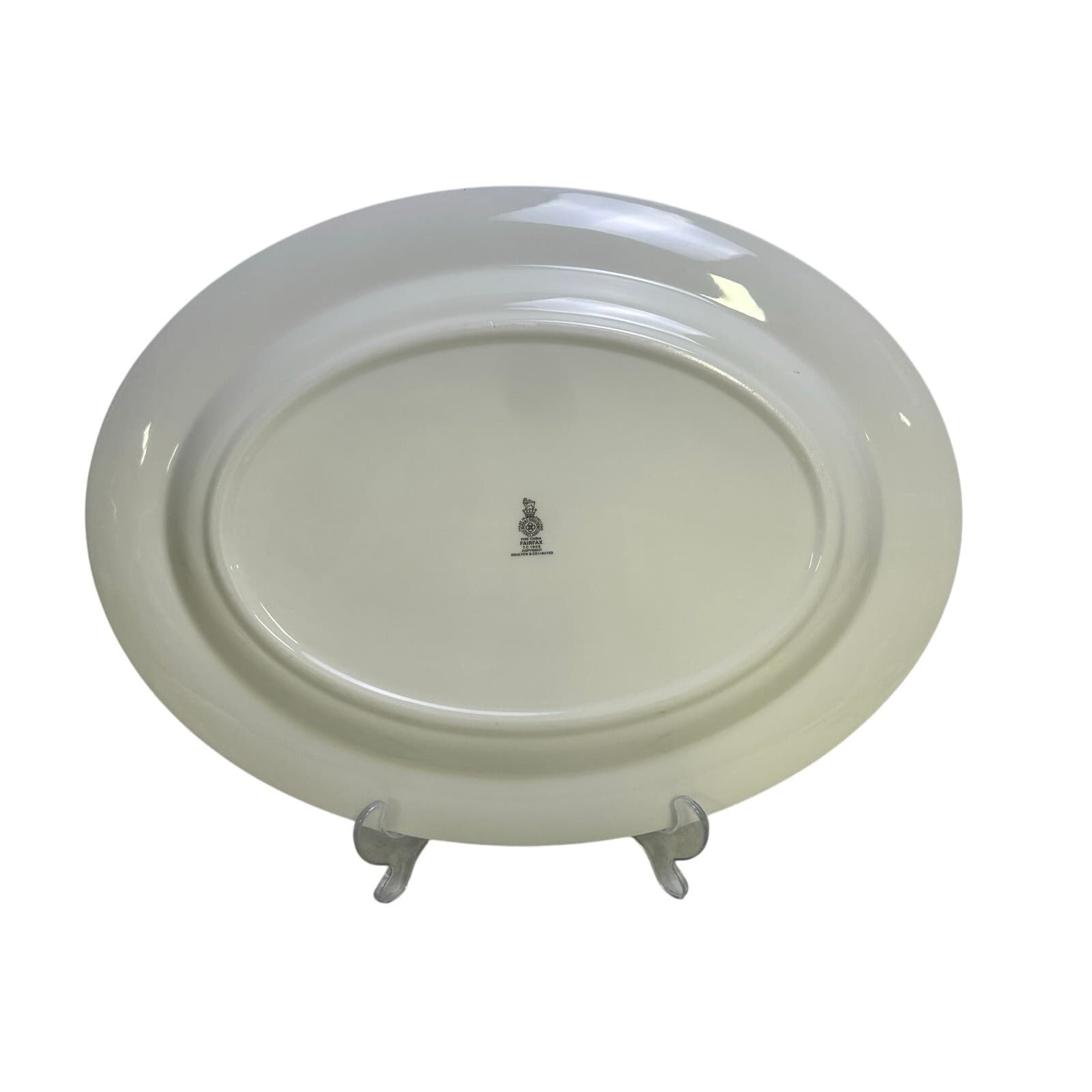 Royal Doulton Fairfax England Retired Large Oval Serving Platter-Exceptional - Thumbnail 4