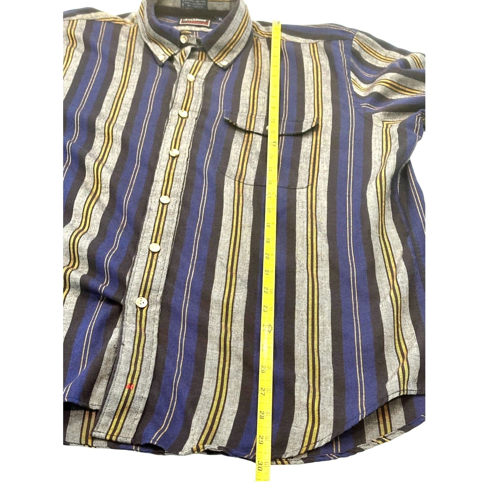 Lochlana by Hathaway Men’s Casual Long Sleeve Striped Shirt XL - Thumbnail 7