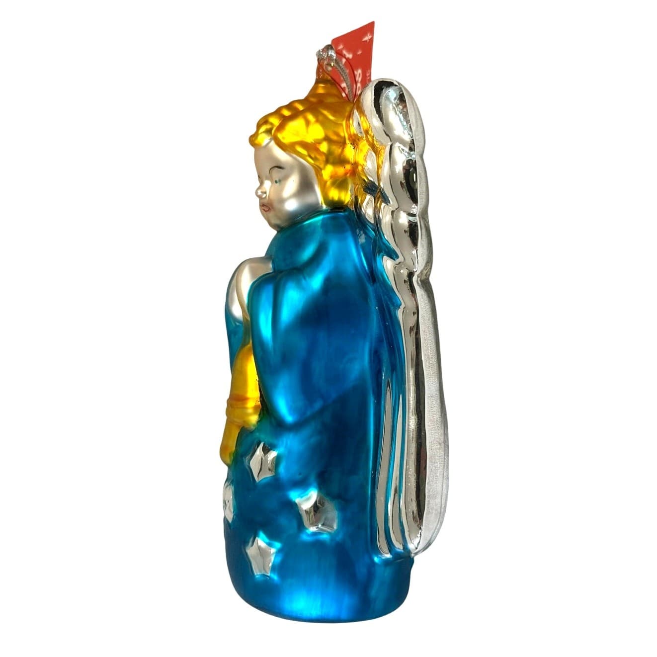 Department 56 Handblown 1992 Mercury Glass Large Christmas 'Angel' Ornament-New - Thumbnail 3
