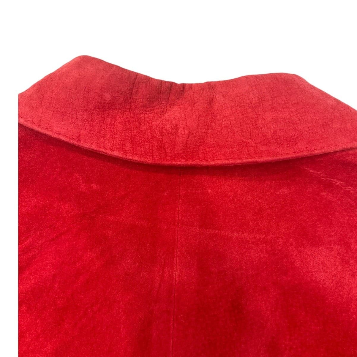 Bushwhacker USA Vintage 2-Piece Red Suede Jacket & Gaucho Short Set-New w/Tags - Thumbnail 6