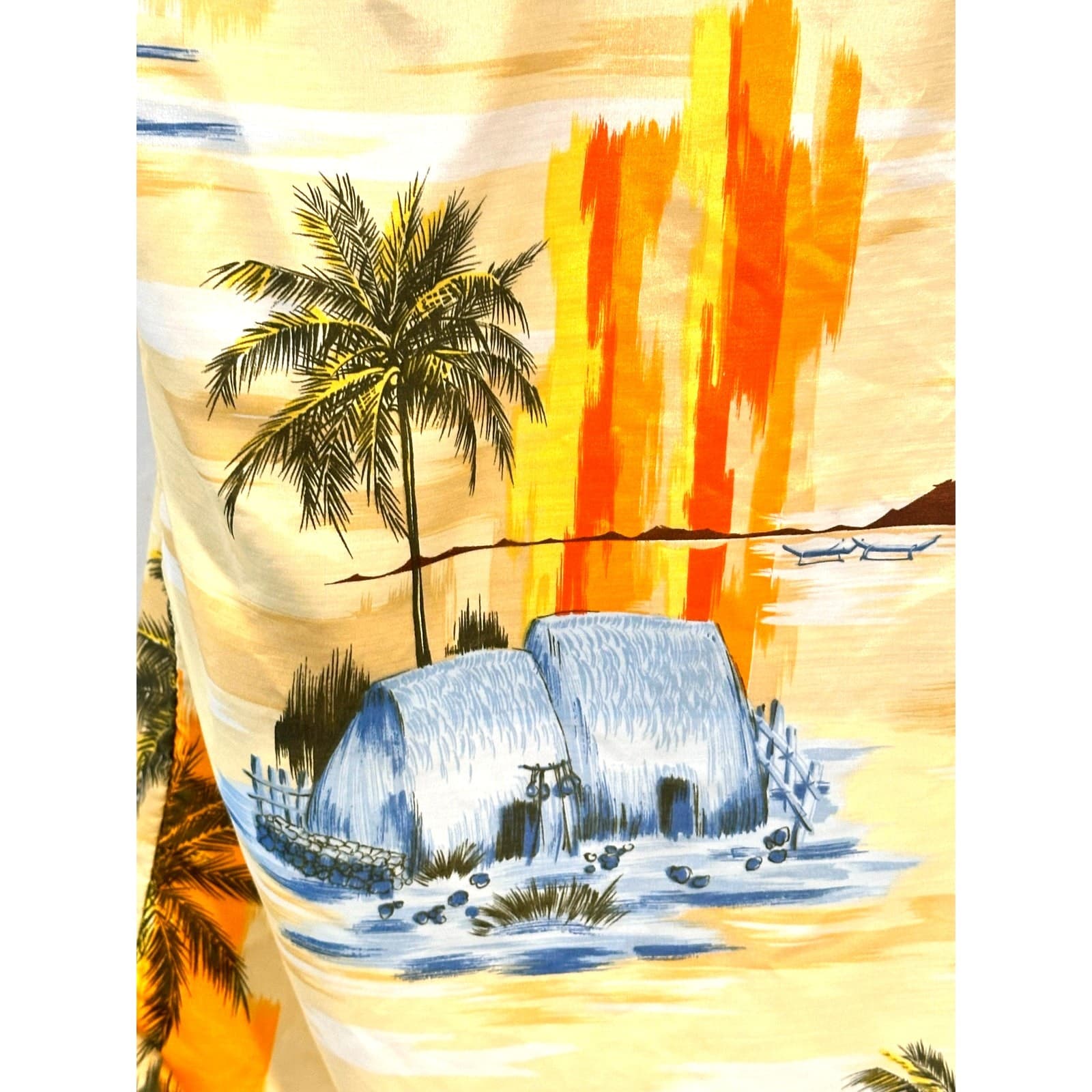 Sundek Vintage Men’s Size Large Rayon Hawaiian Shirt Excellent Condition w/Tags - Thumbnail 6