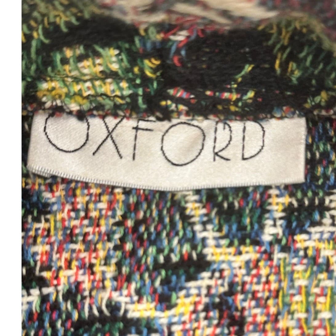 Oxford Vintage Dark Vibrant Floral Design Shawl Collar Tapestry Vest-Small - Thumbnail 3