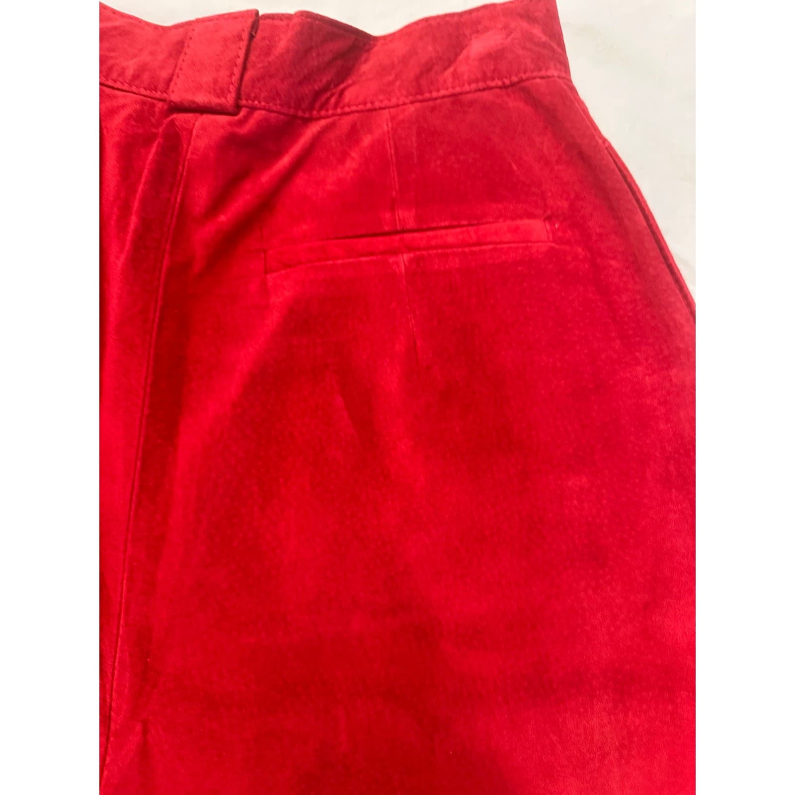 Bushwhacker USA Vintage 2-Piece Red Suede Jacket & Gaucho Short Set-New w/Tags - Thumbnail 14