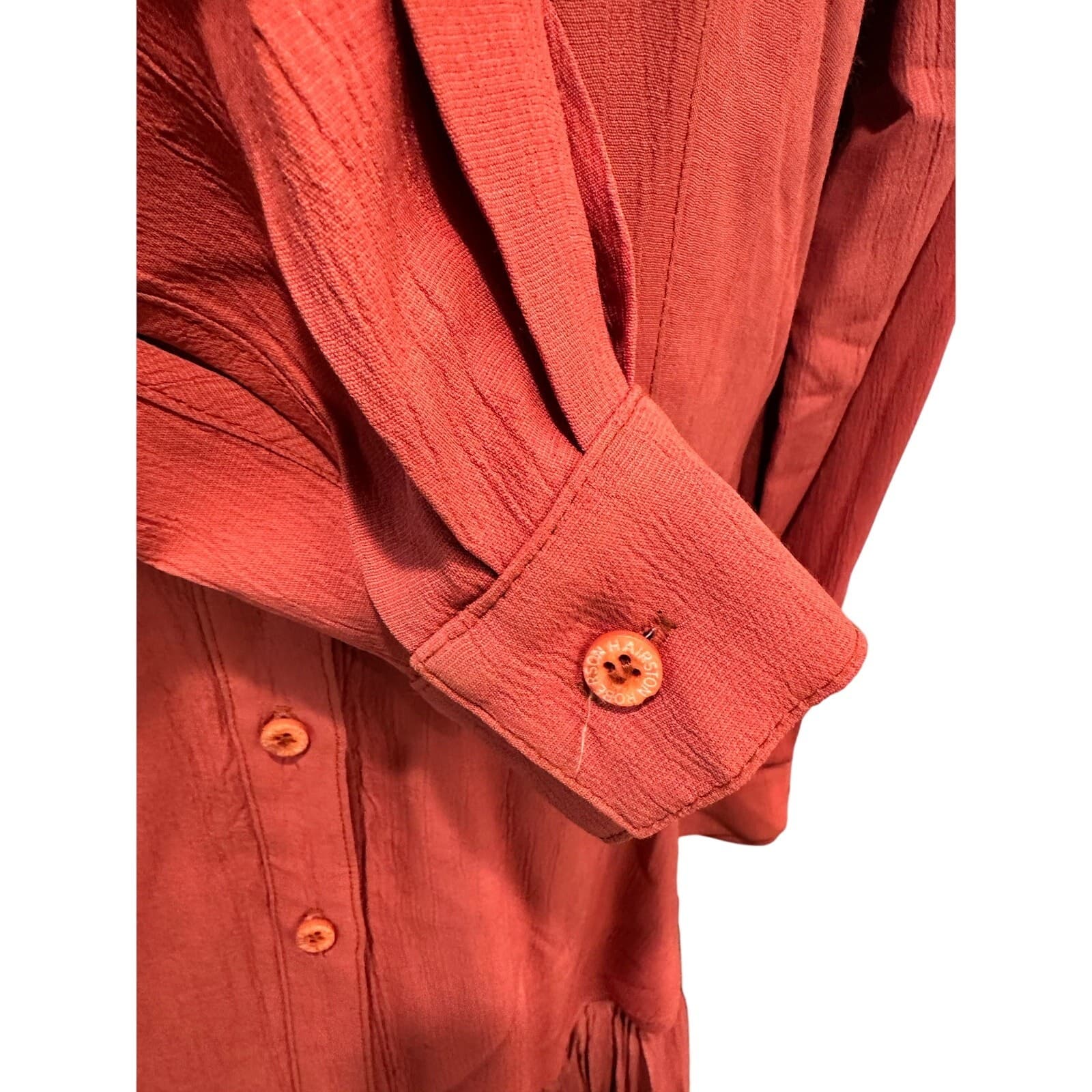 Hairston & Roberson 'Ropa' Vintage 90's Boho Pleated Skirt and Blouse Set-Small - Thumbnail 6