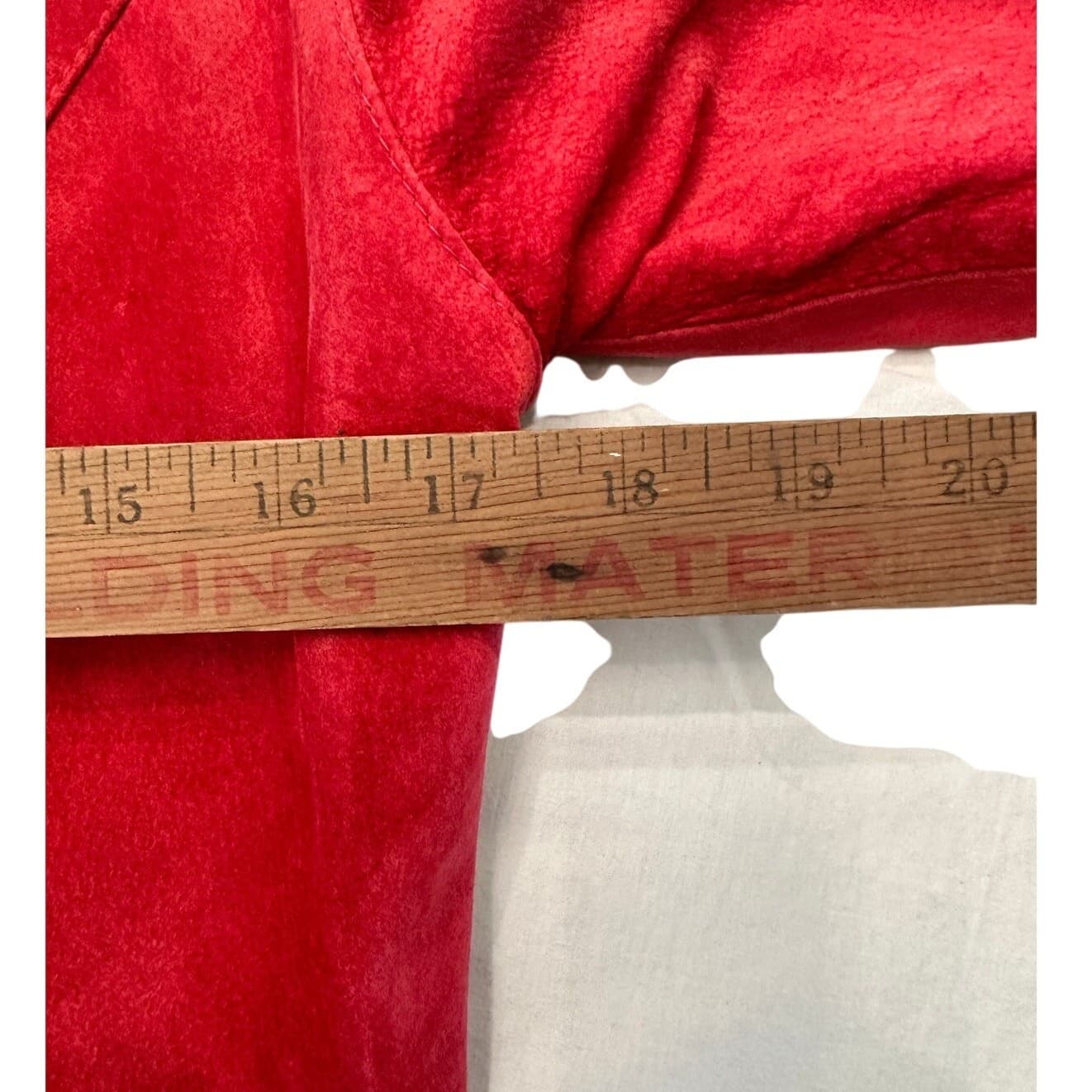 Bushwhacker USA Vintage 2-Piece Red Suede Jacket & Gaucho Short Set-New w/Tags - Thumbnail 16