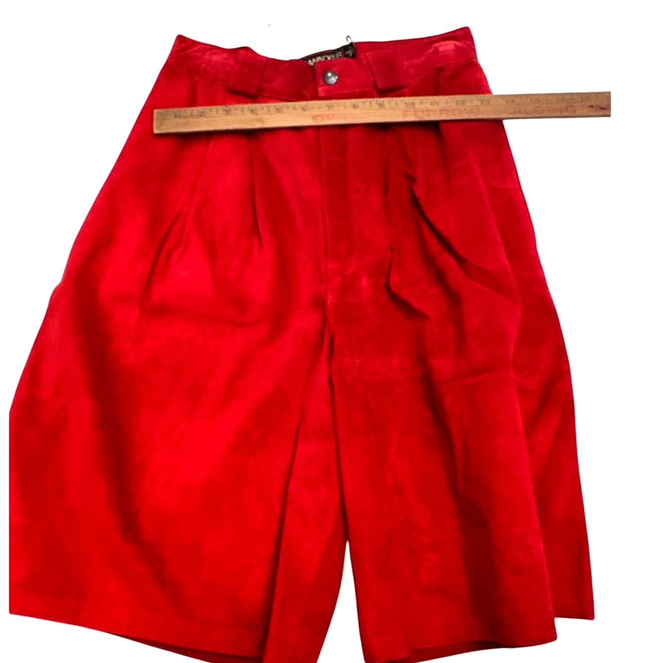 Bushwhacker USA Vintage 2-Piece Red Suede Jacket & Gaucho Short Set-New w/Tags - Thumbnail 20