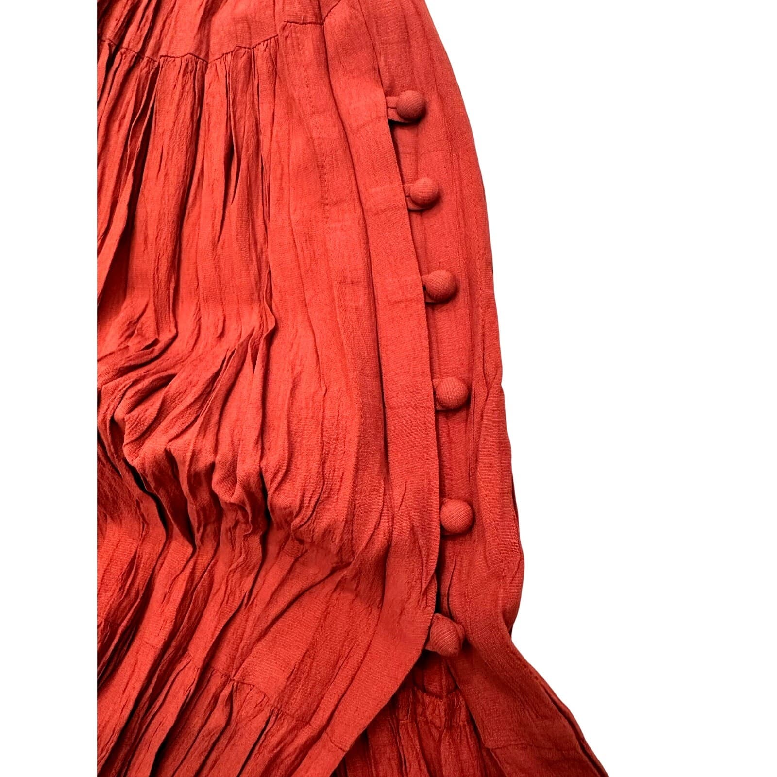 Hairston & Roberson 'Ropa' Vintage 90's Boho Pleated Skirt and Blouse Set-Small - Thumbnail 11