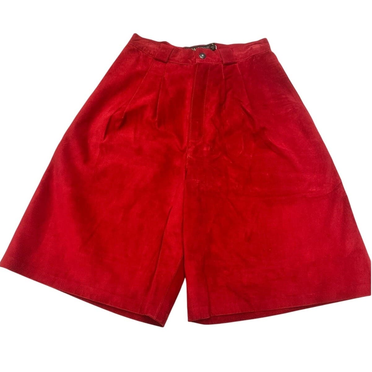 Bushwhacker USA Vintage 2-Piece Red Suede Jacket & Gaucho Short Set-New w/Tags - Thumbnail 11