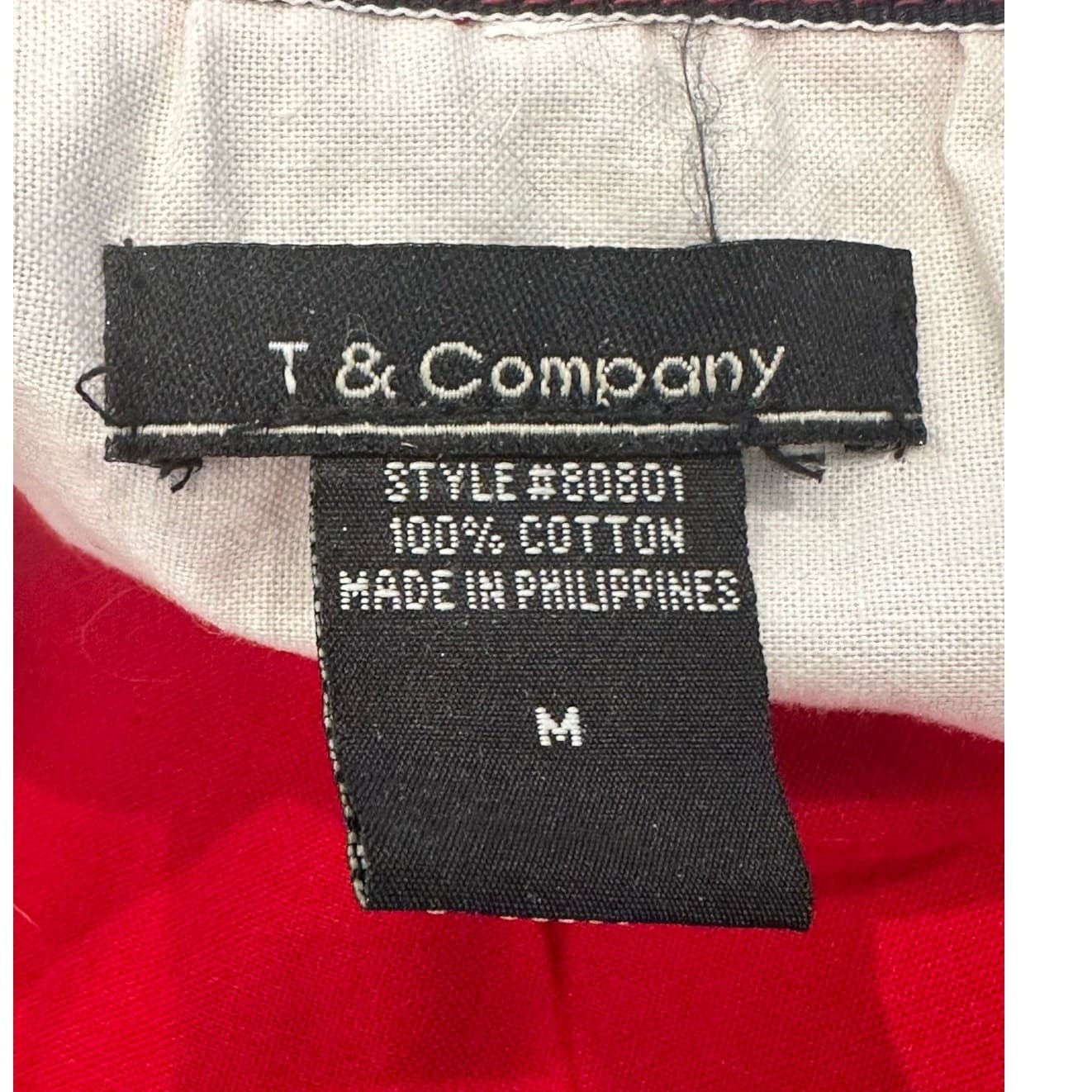 T & Company Women's Denim Hooded Jacket w/ USA Flag Inside Lining-Size M - Thumbnail 2