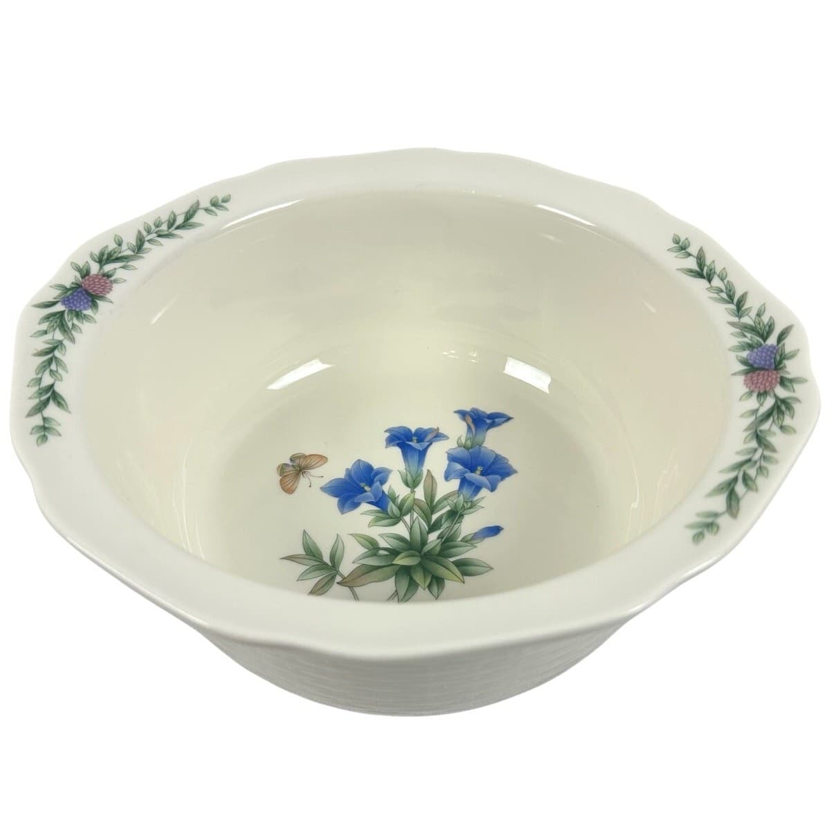 Noritake Conservatory Gala Cuisine 7915 Japan Large Round Serving Bowl-Excellent - Thumbnail 2